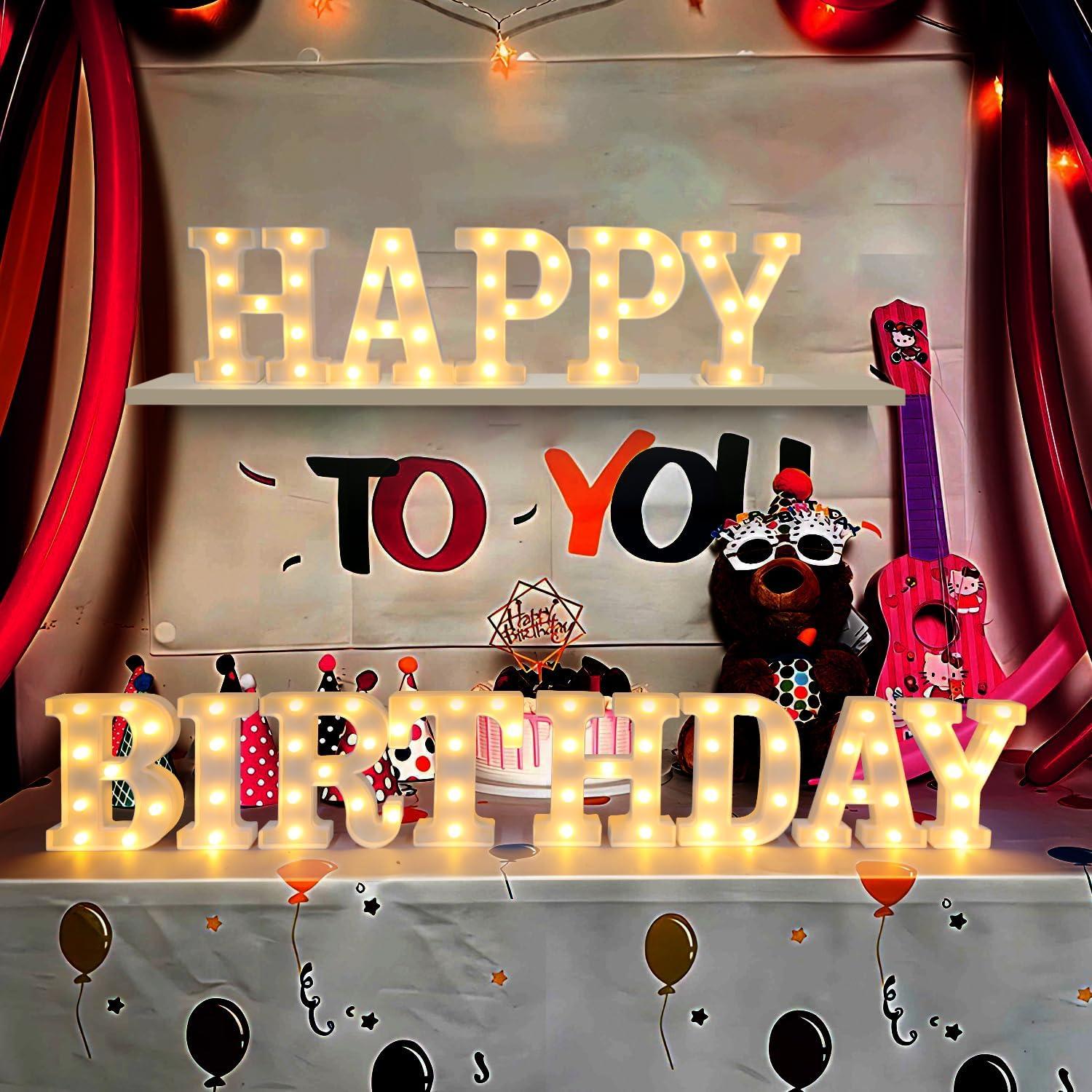 Letrero LED Letra I SHTALHST Luz Cálida 21.8cm Decoración