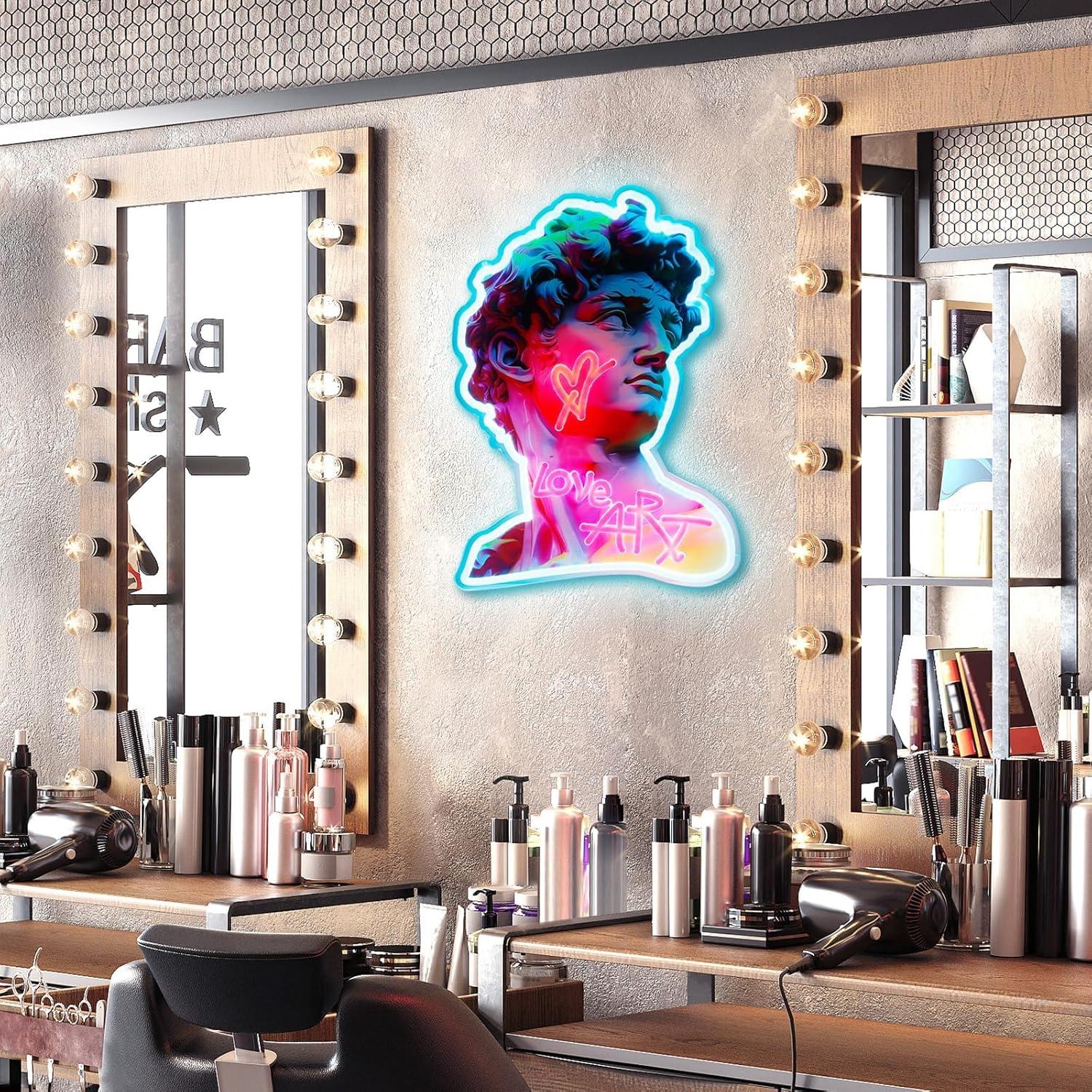 Cartel de Neón LED Chongart 30x43 cm USB Brillo Ajustable