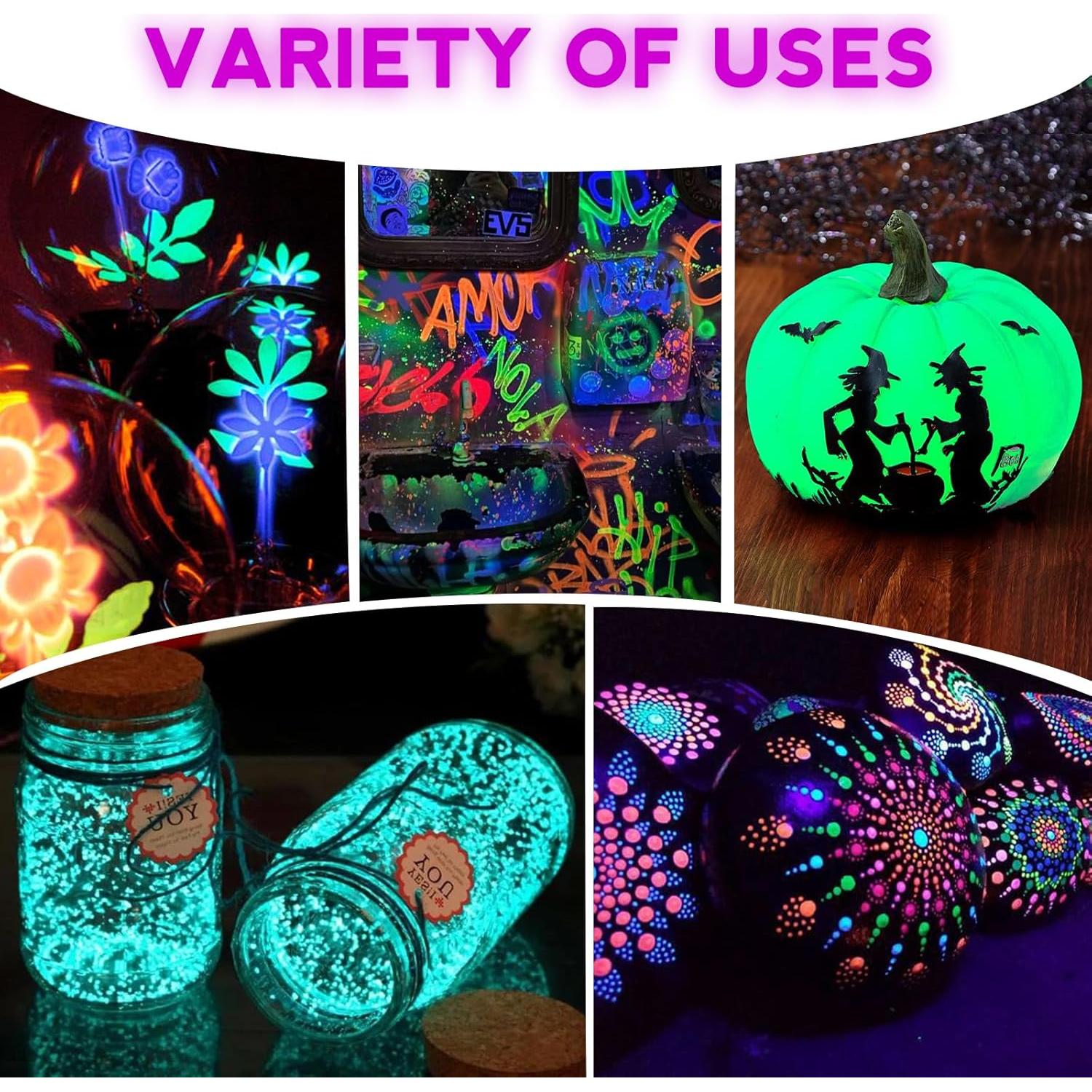 Pintura Acrílica que Brilla en la Oscuridad ABEIER, 12 Colores 30ml