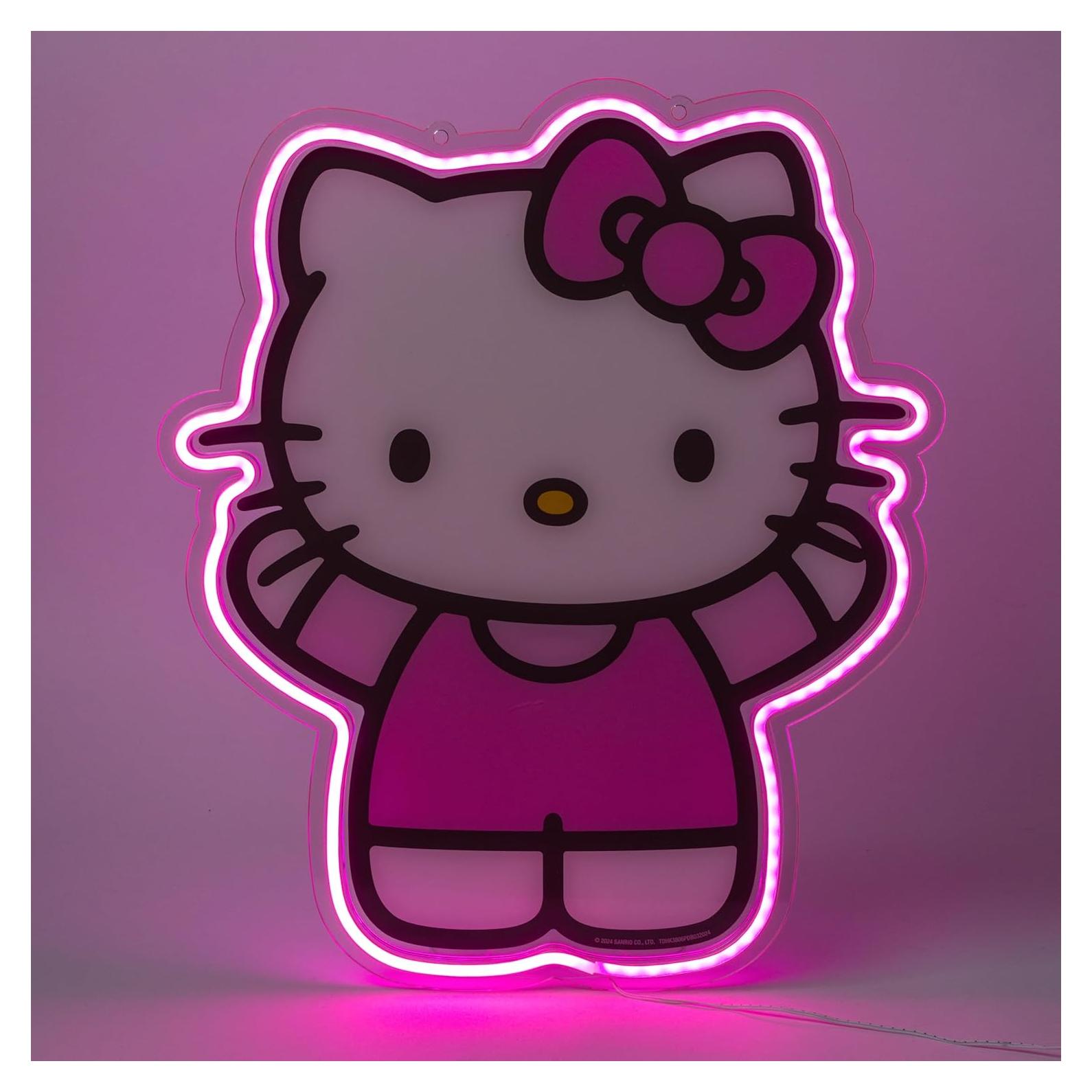 Luz de Neón LED Hello Kitty Silver Buffalo 40.64x1.52 cm