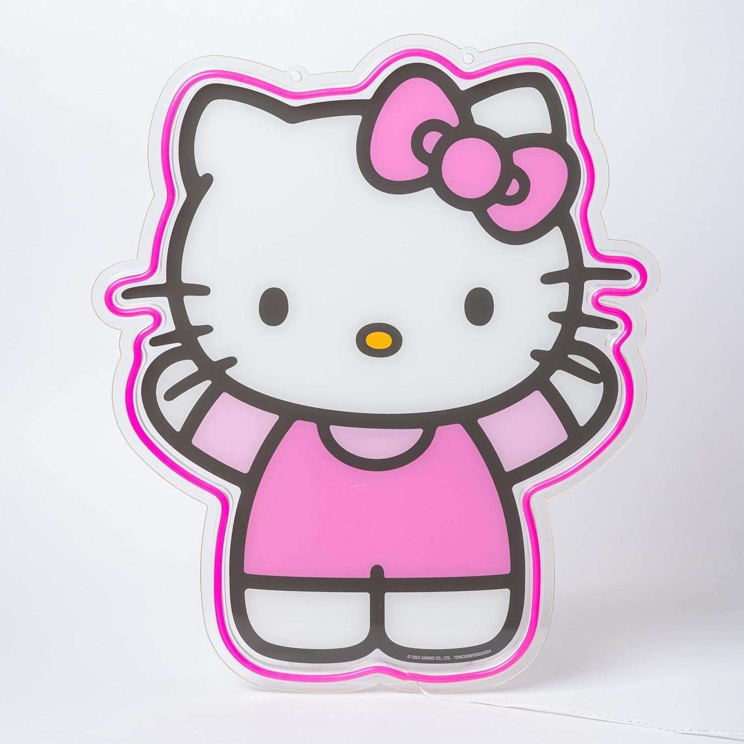 Luz de Neón LED Hello Kitty Silver Buffalo 40.64x1.52 cm
