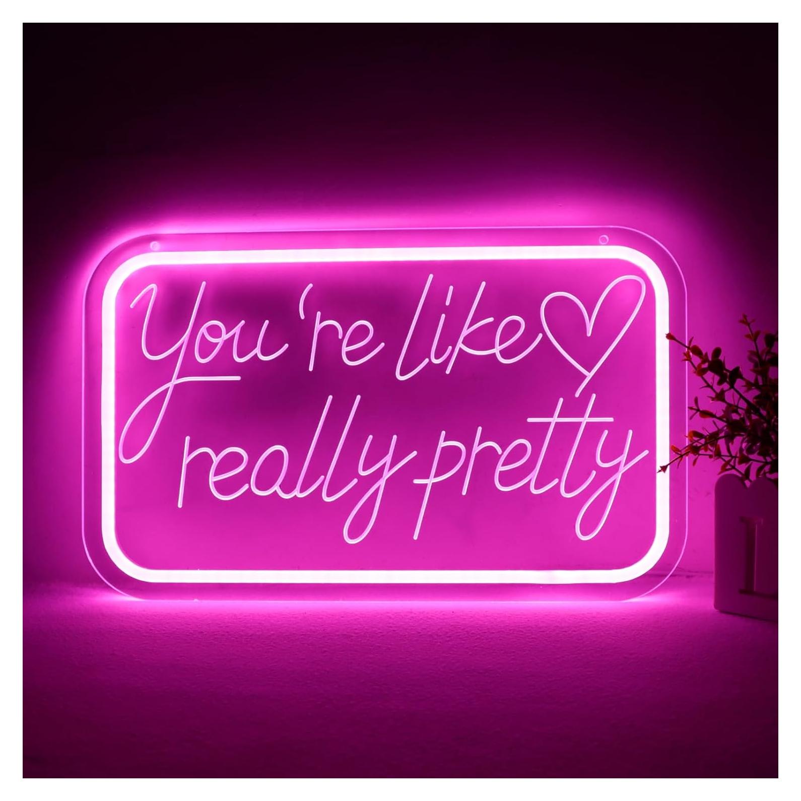Señal de Neón LED qbanziou Eres Como Realmente Bonita 0.83 kg