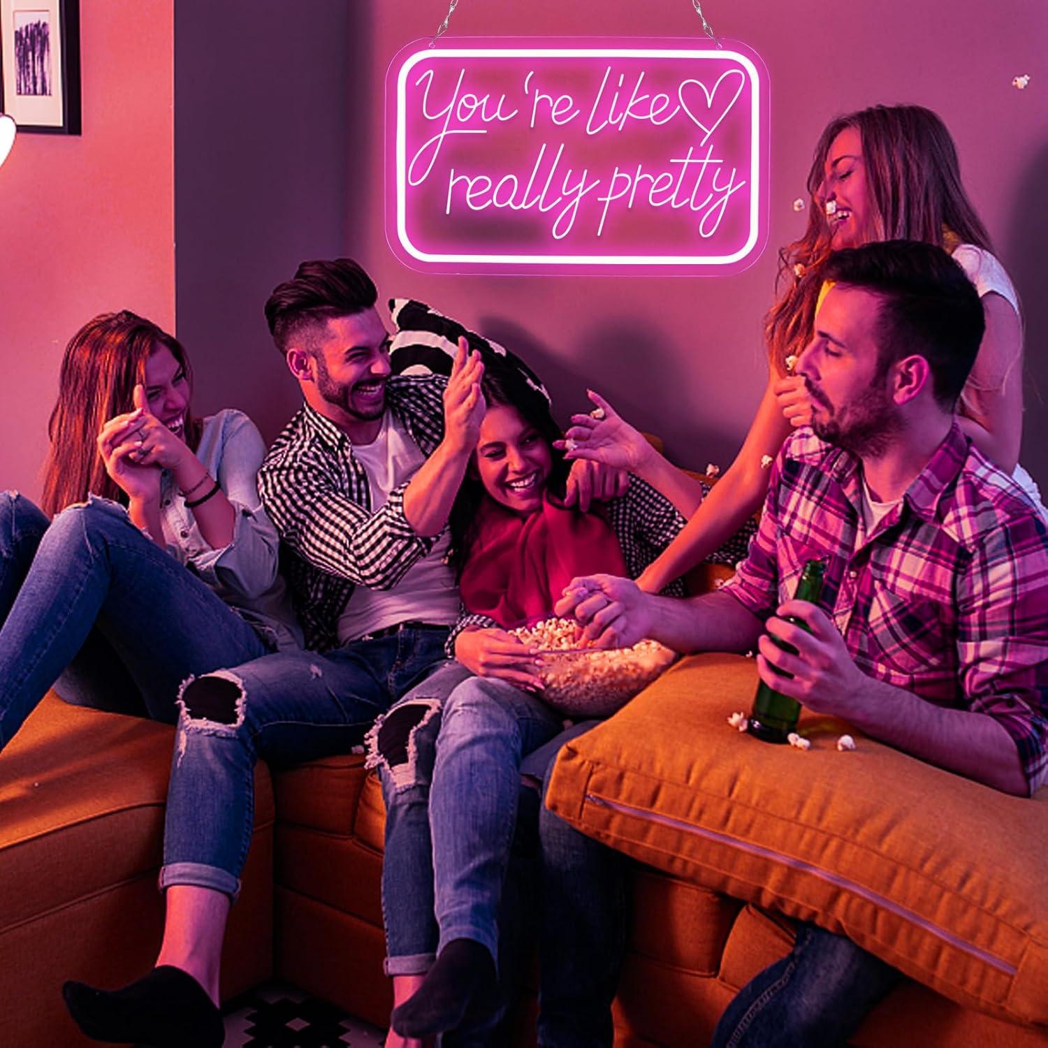 Señal de Neón LED qbanziou Eres Como Realmente Bonita 0.83 kg