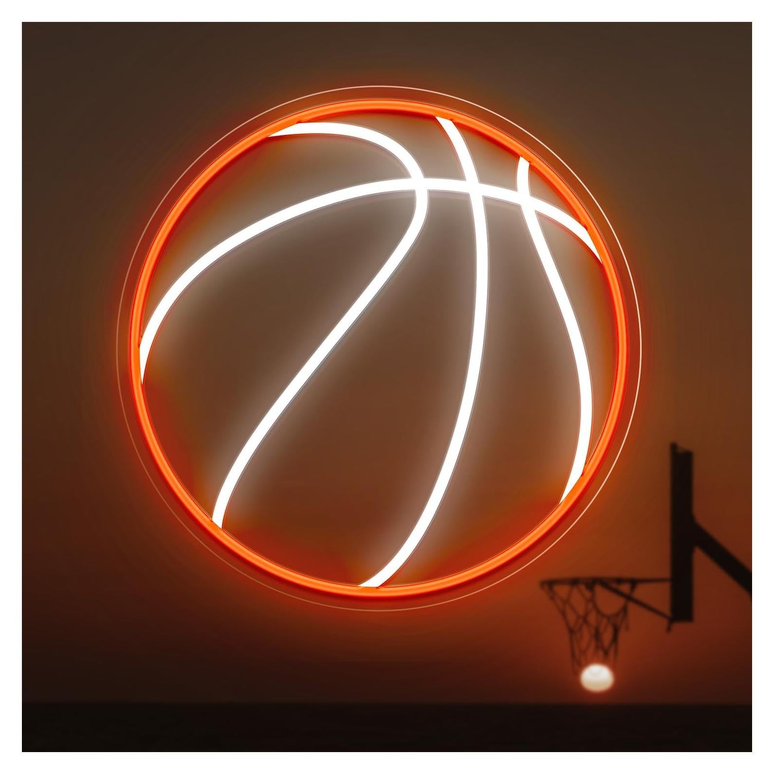 Luz de Neón LED Baloncesto HAJAE 32x32 cm Regulable USB