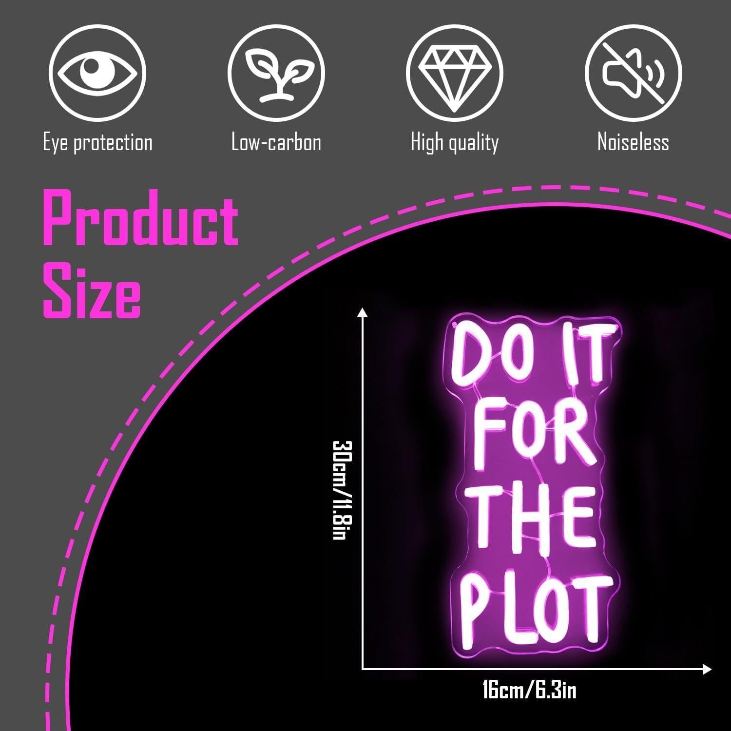 Letrero de Neón LED Rosa CinsYarn Regulable para Decoración