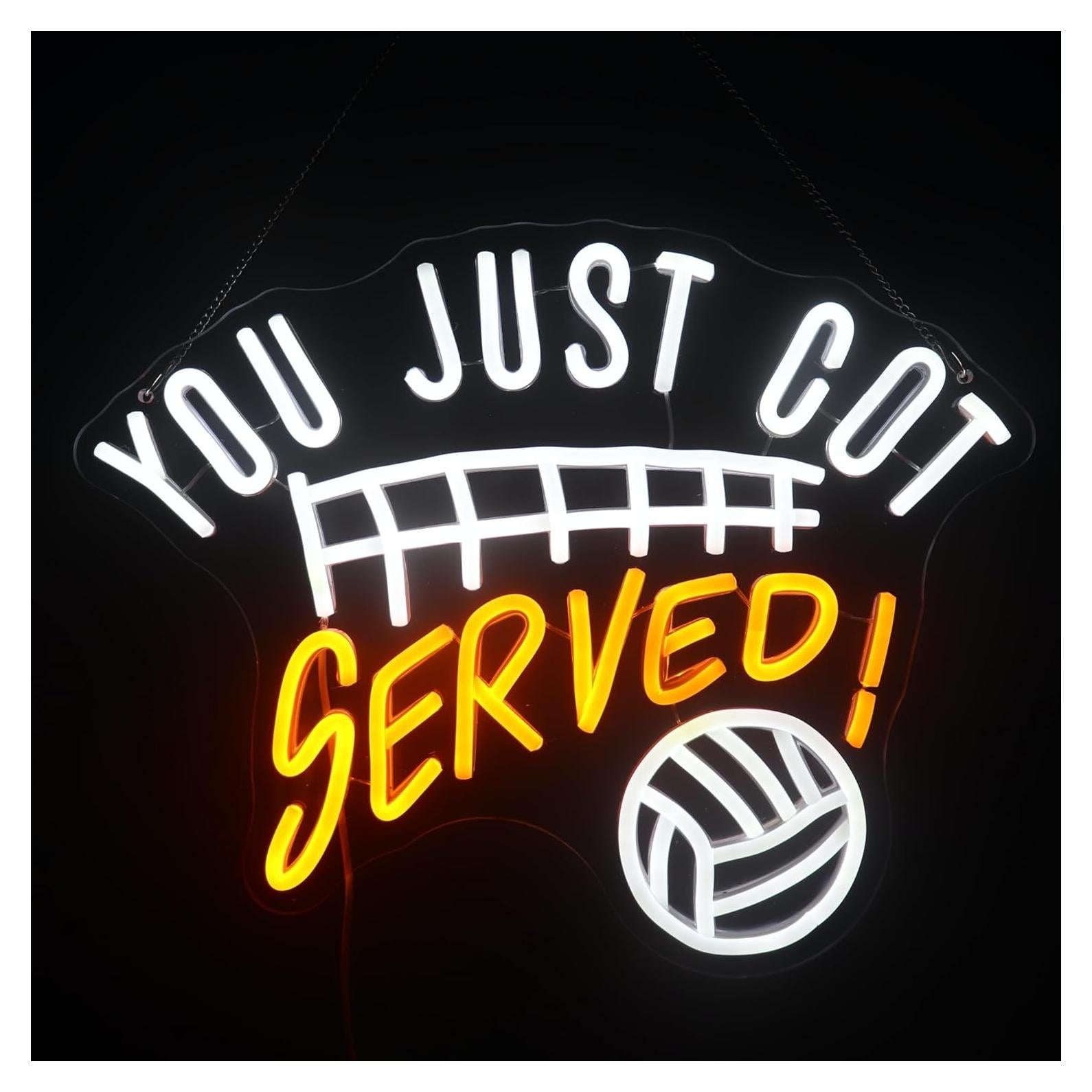 Luz de Neón Deportiva Voleibol Nordstylee 40.6x32 cm USB