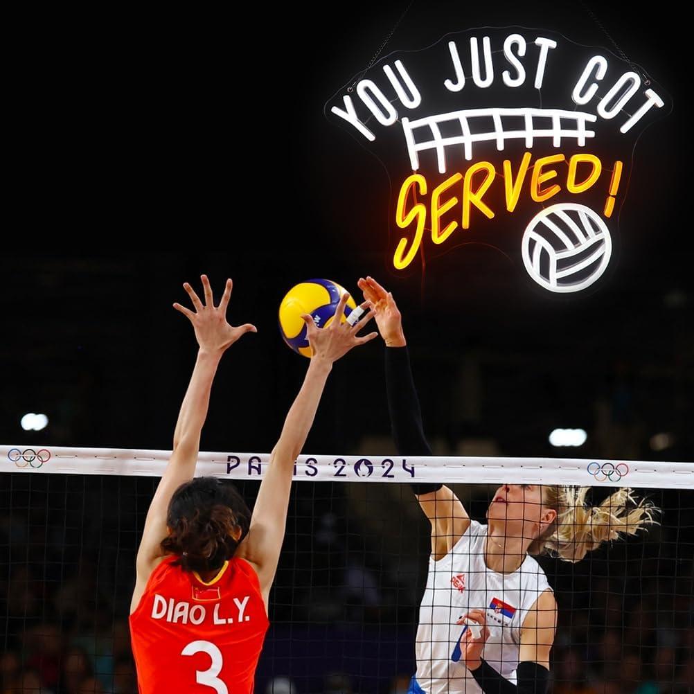 Luz de Neón Deportiva Voleibol Nordstylee 40.6x32 cm USB