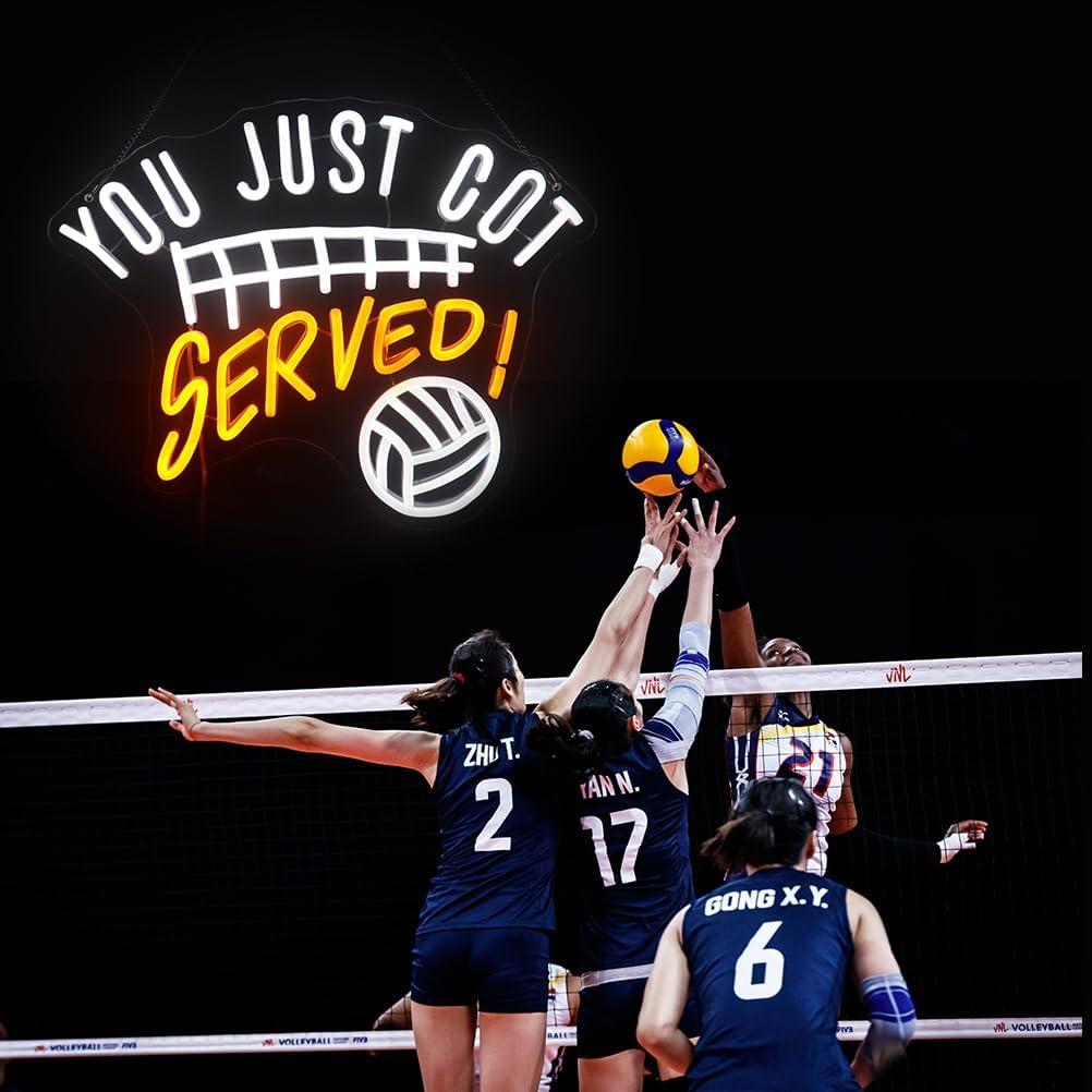 Luz de Neón Deportiva Voleibol Nordstylee 40.6x32 cm USB