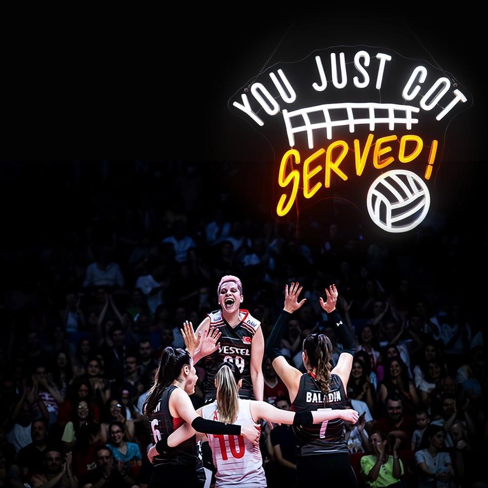 Luz de Neón Deportiva Voleibol Nordstylee 40.6x32 cm USB