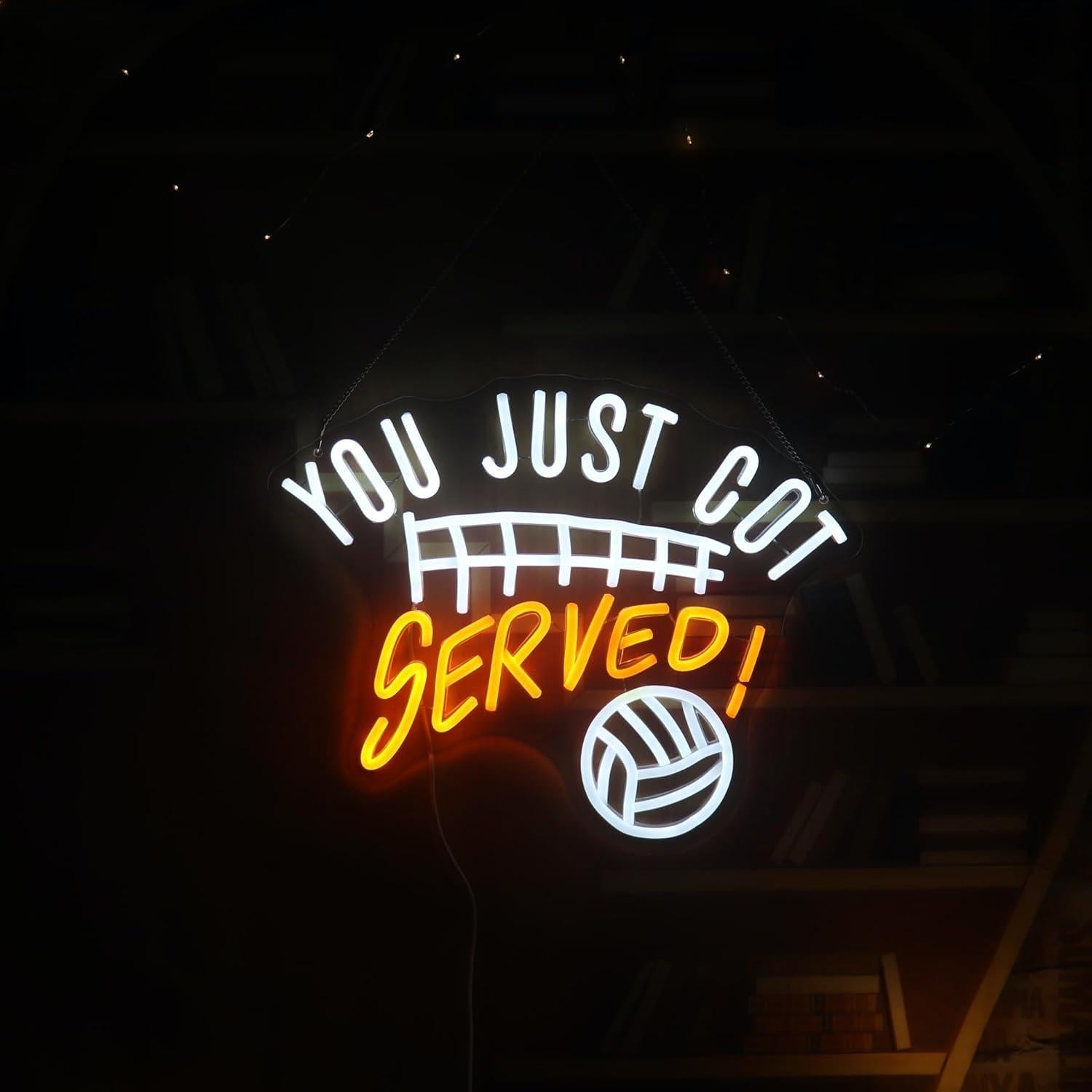 Luz de Neón Deportiva Voleibol Nordstylee 40.6x32 cm USB