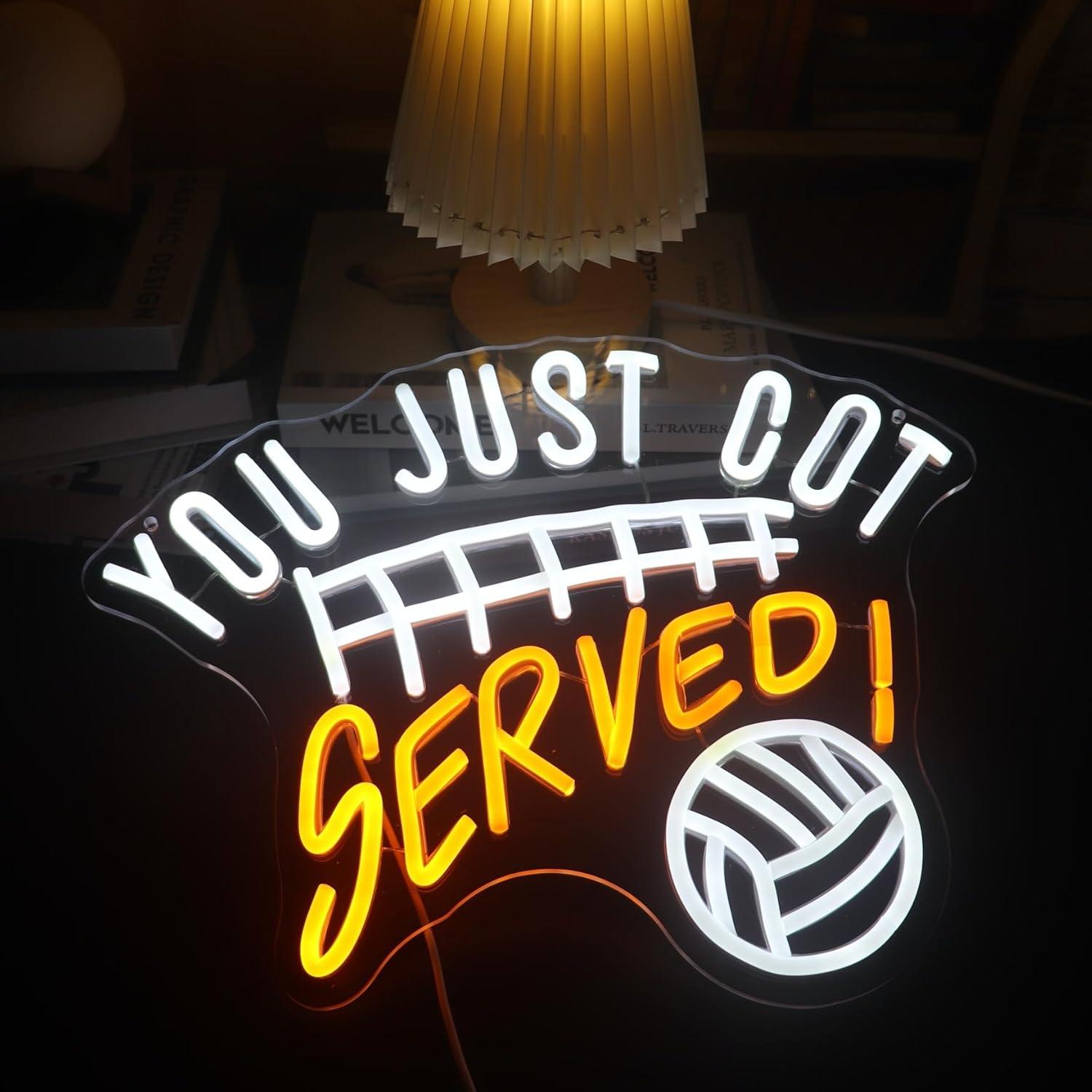 Luz de Neón Deportiva Voleibol Nordstylee 40.6x32 cm USB