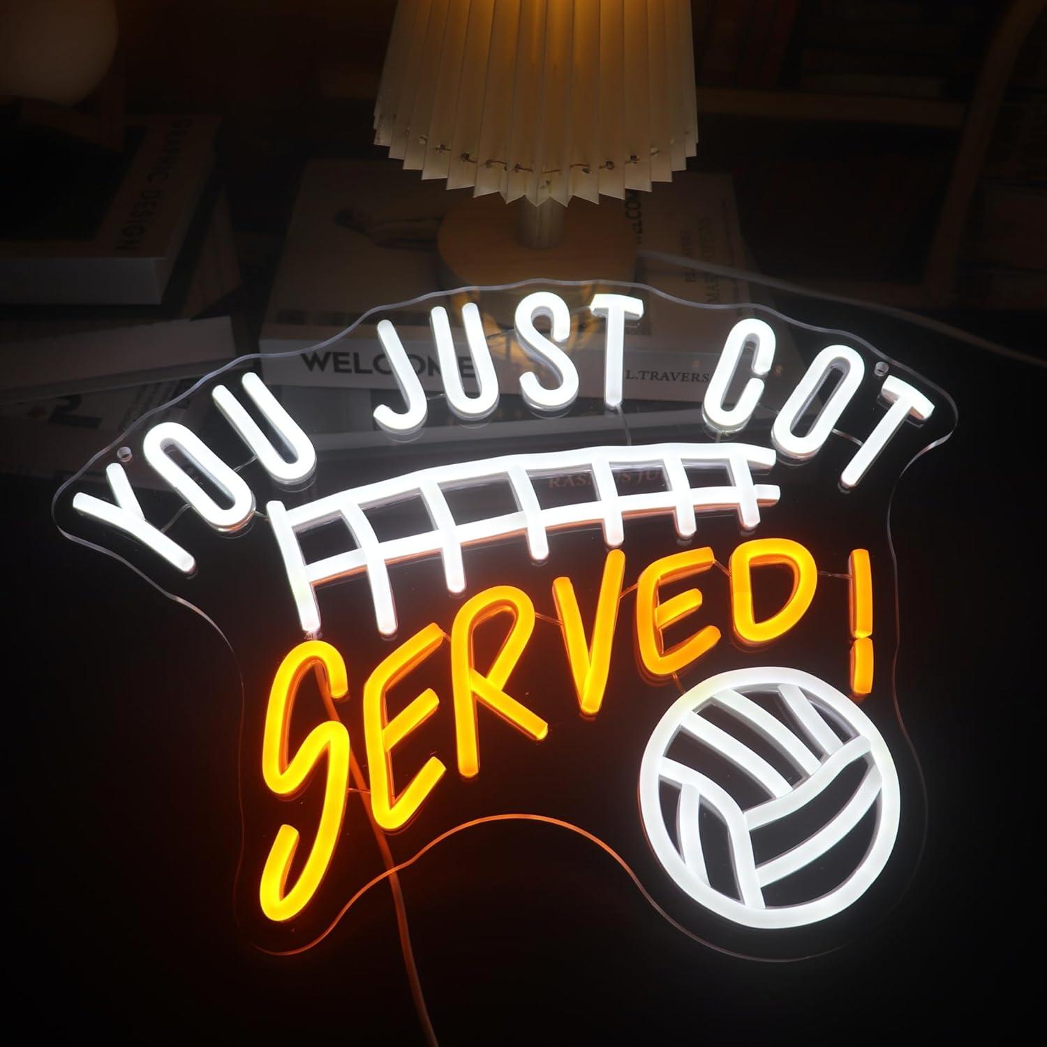 Luz de Neón Deportiva Voleibol Nordstylee 40.6x32 cm USB