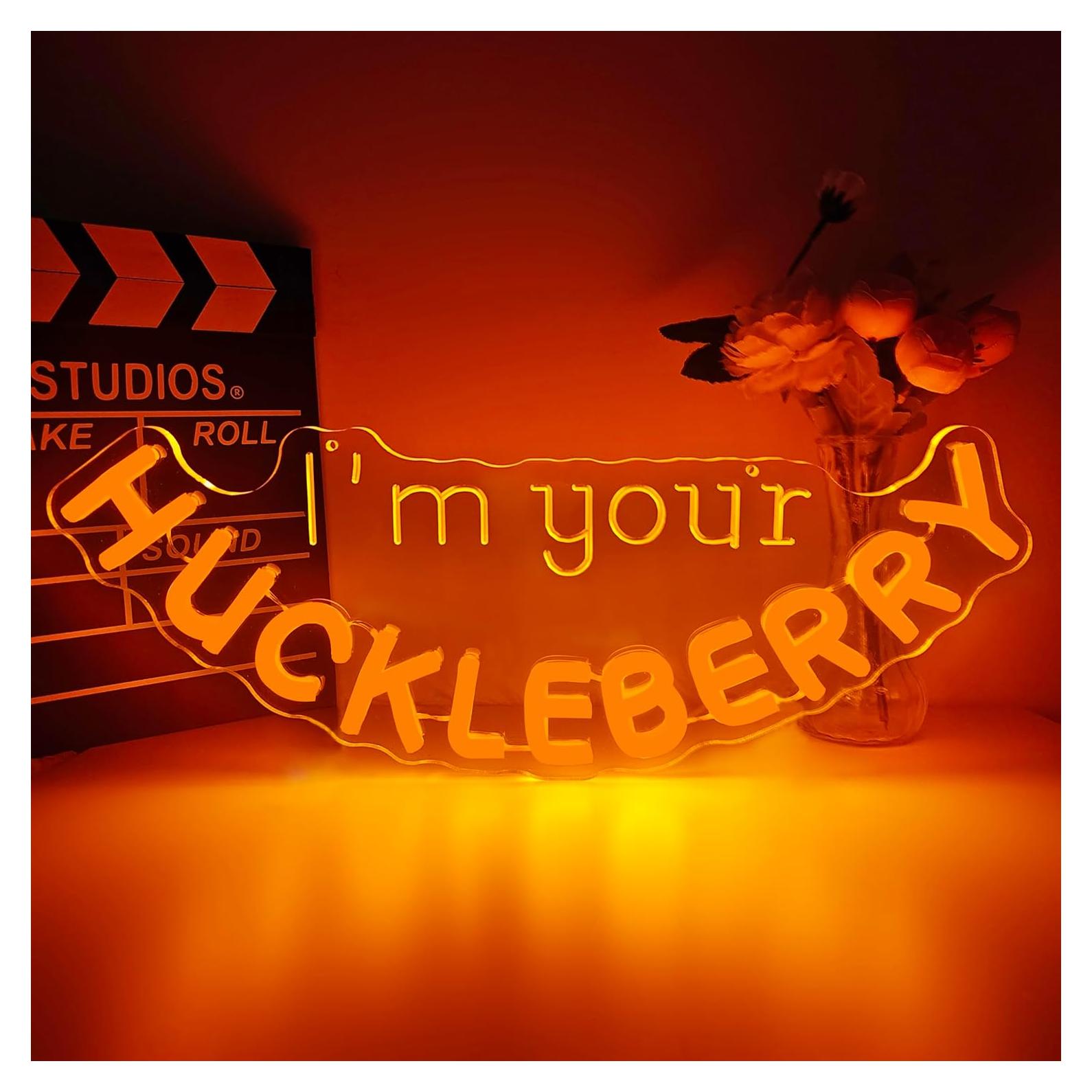 Letrero de Neón Dimmable Dpaint Cowboy 30x10 cm Naranja