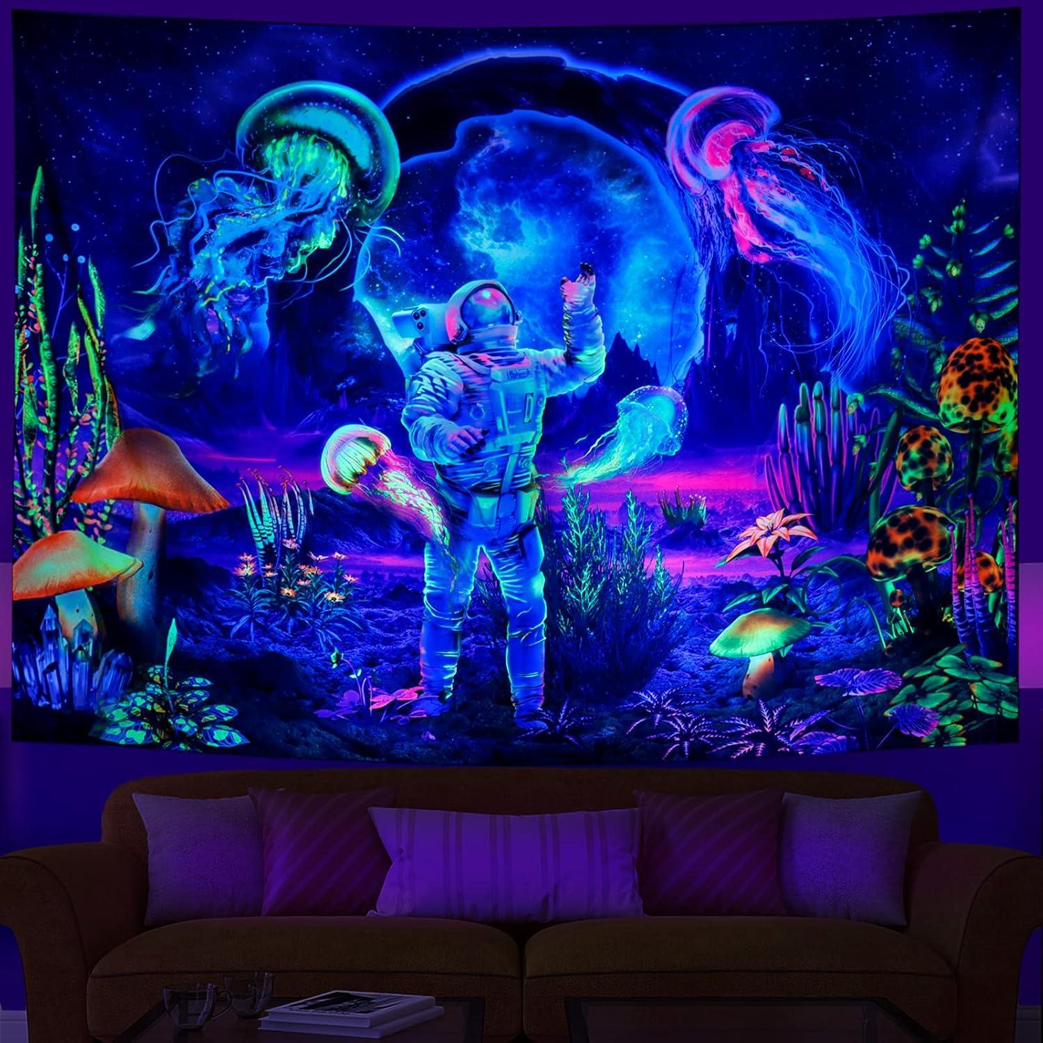 Tapiz de Pared Heopapin Medusa Astronauta UV 133x100 cm
