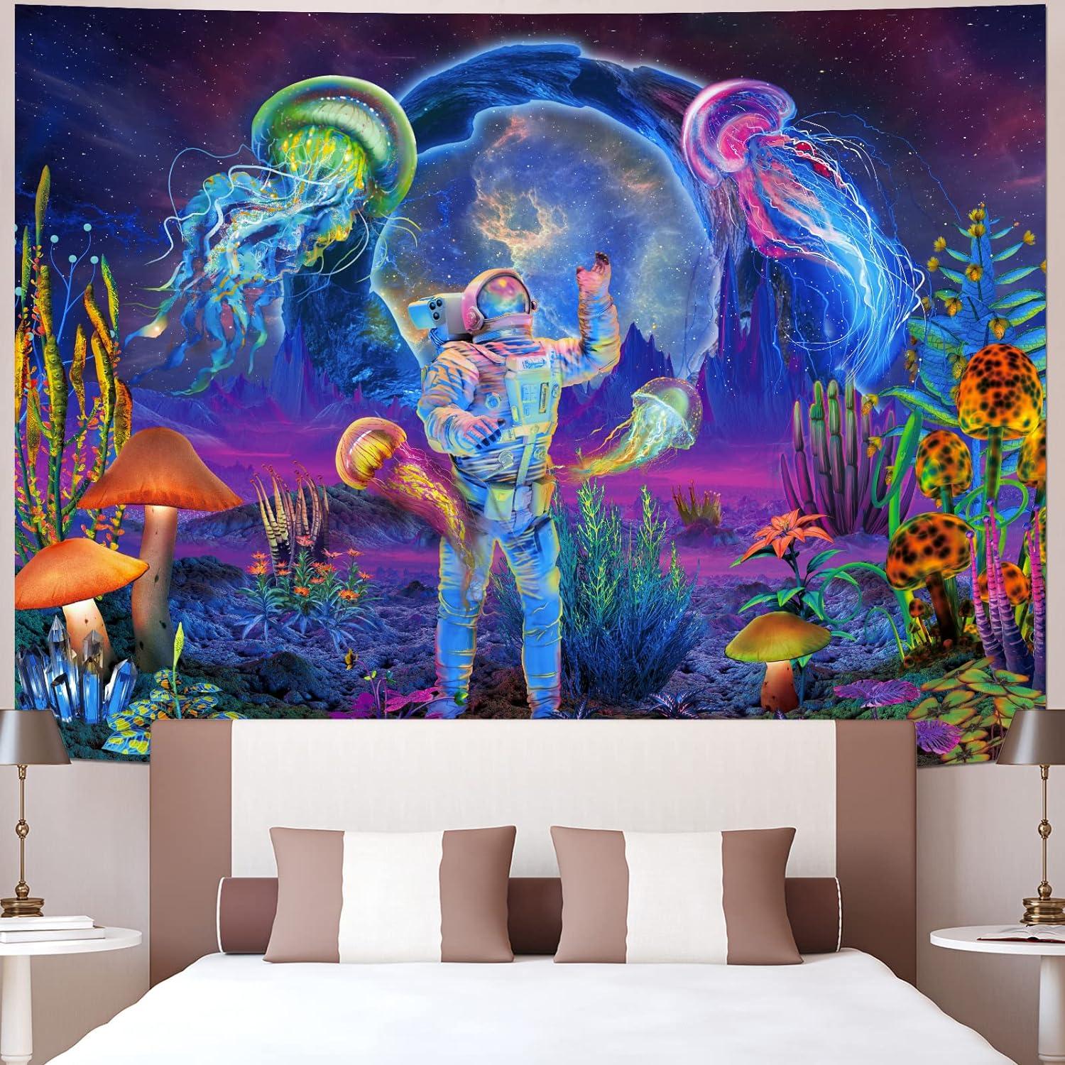Tapiz de Pared Heopapin Medusa Astronauta UV 133x100 cm