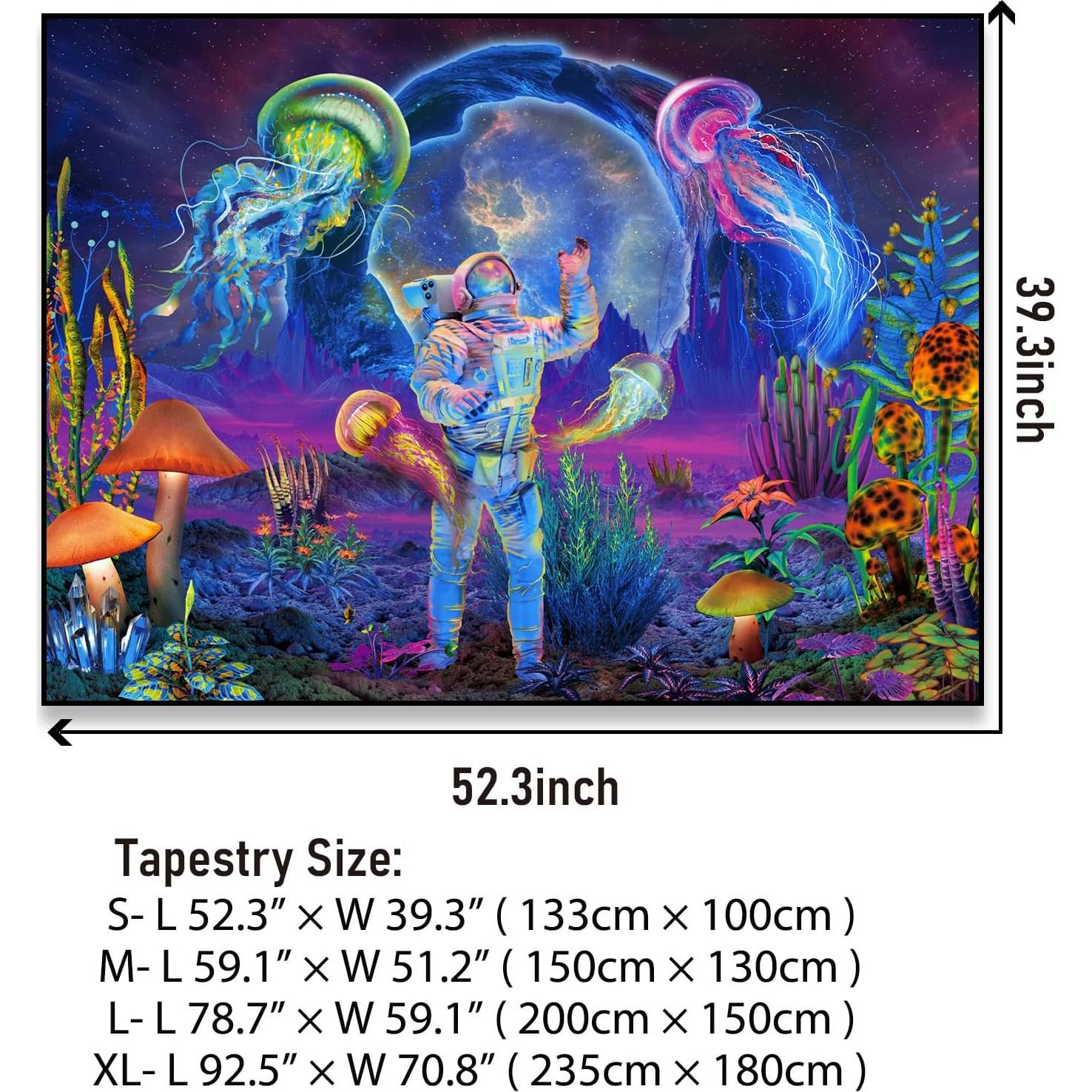 Tapiz de Pared Heopapin Medusa Astronauta UV 133x100 cm