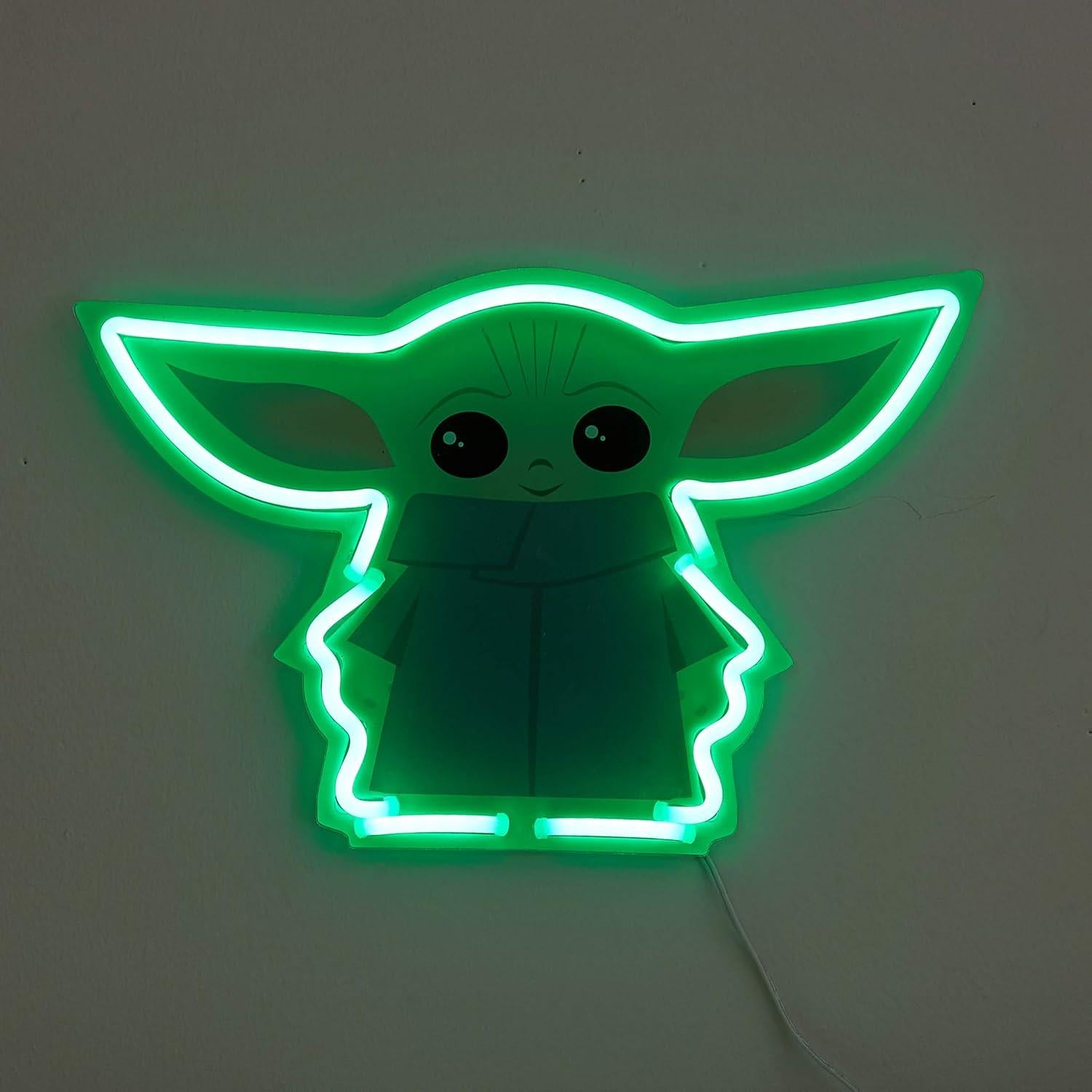 Arte de Pared LED Neón Star Wars El Niño 30x19.2 cm Idea Nuova