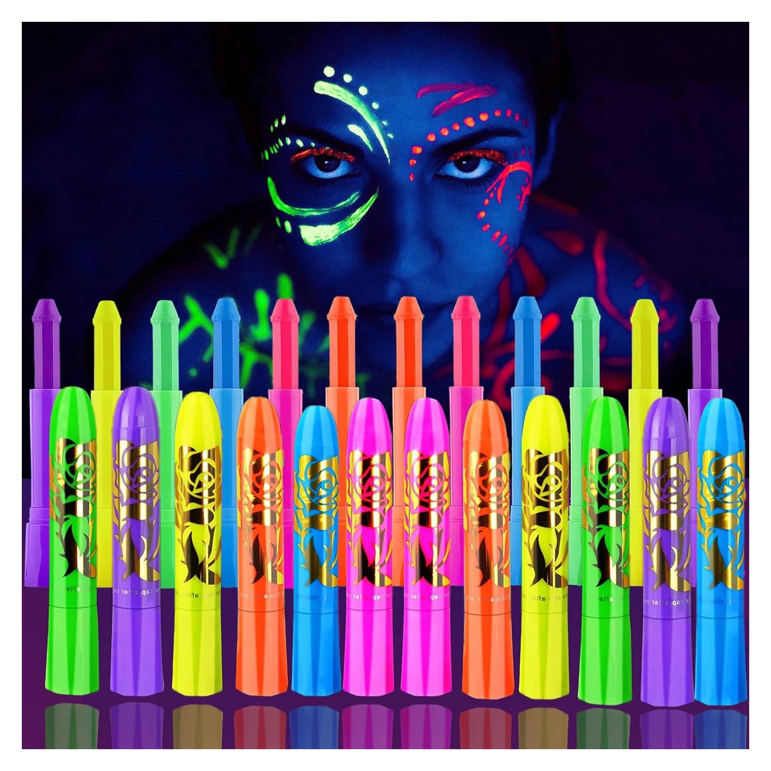 Kit de Pintura Facial y Corporal Brillante NIUEFH 12 Piezas