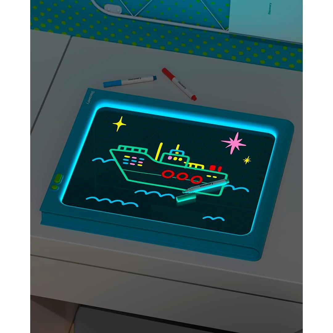 Caballete de arte Discovery Glow 34 cm iluminado doble cara