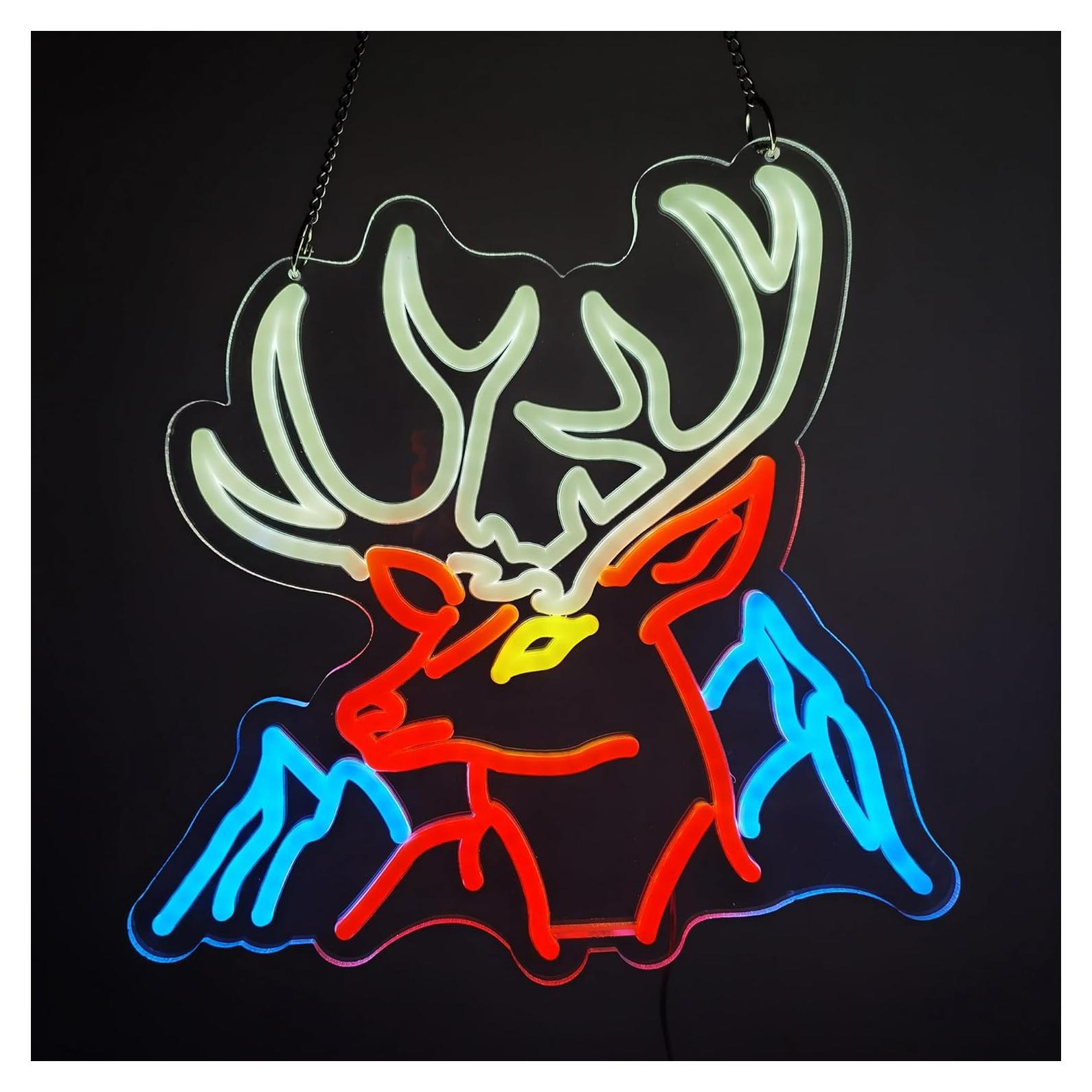 Cartel de Neón LED Diyida Cerdo 35.56x35.56cm para Bar y Oficina