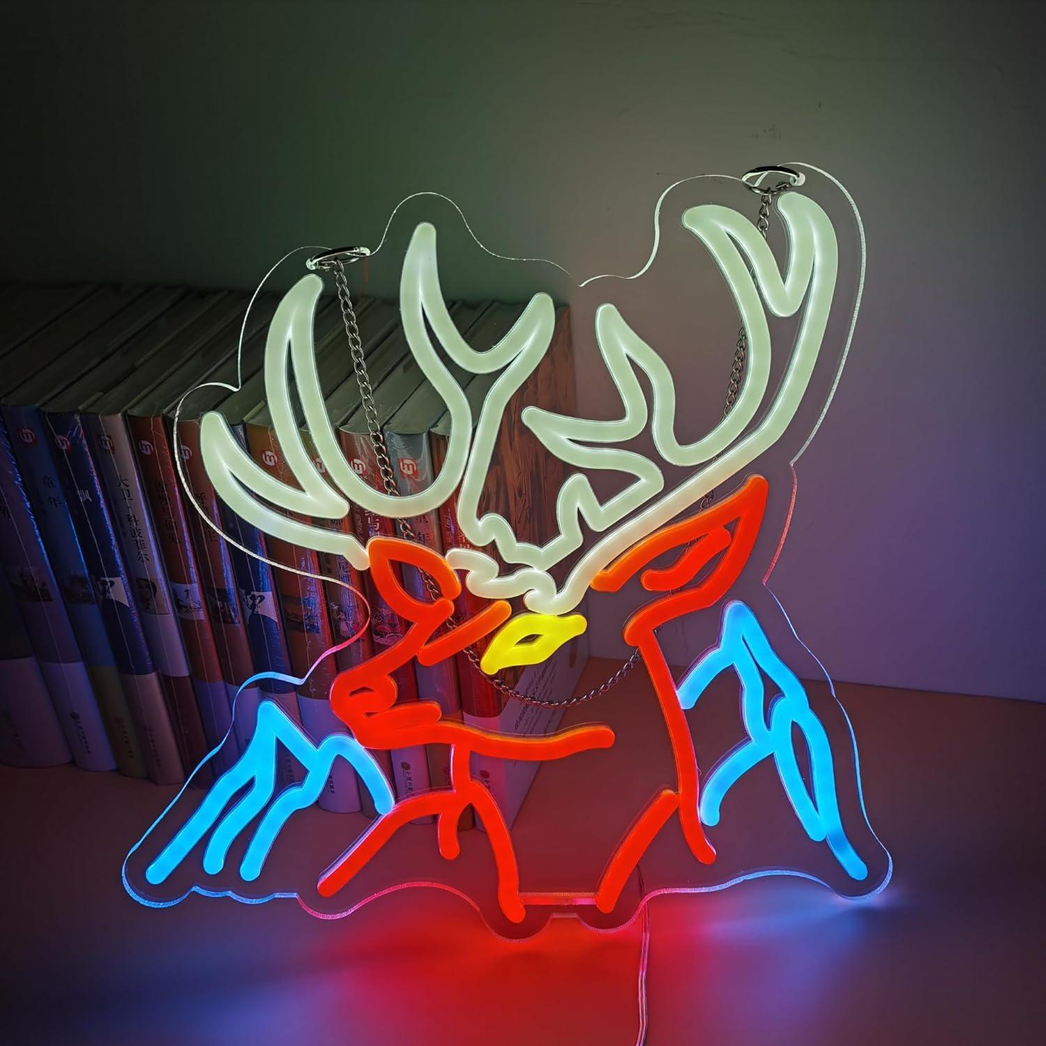 Cartel de Neón LED Diyida Cerdo 35.56x35.56cm para Bar y Oficina