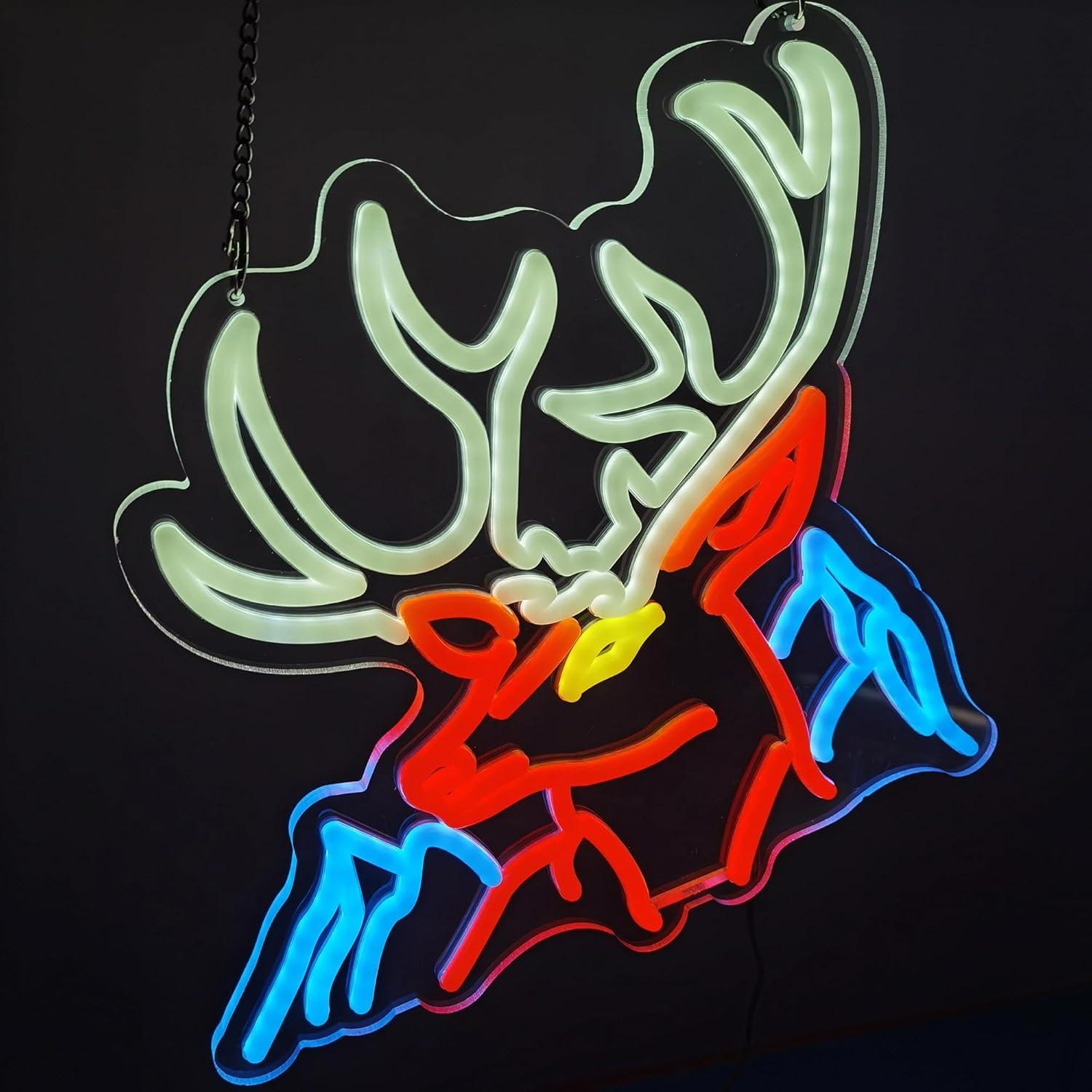 Cartel de Neón LED Diyida Cerdo 35.56x35.56cm para Bar y Oficina