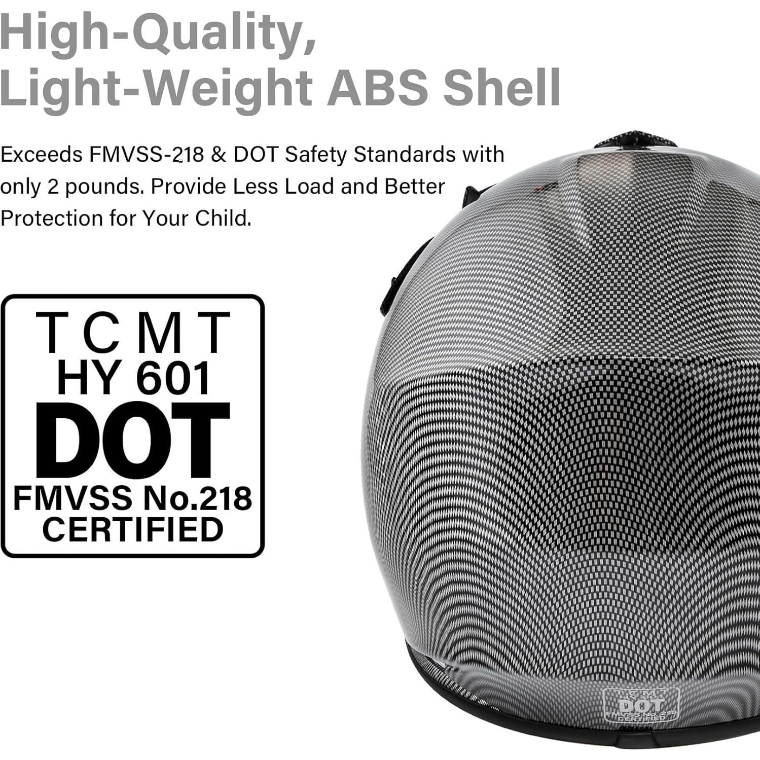 Casco Integral TCMT para Niños Motocross Azul 51-58 cm