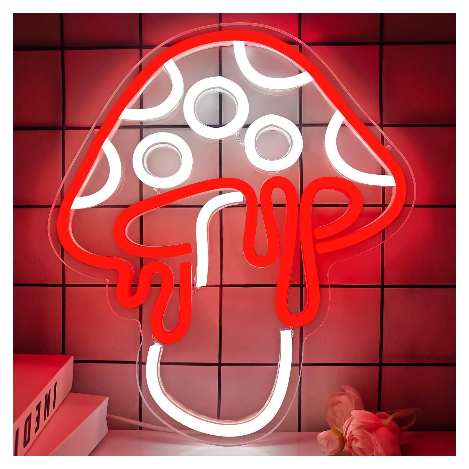 Luz de Neón Hongo Ajoyferris 30x26.2cm Regulable LED