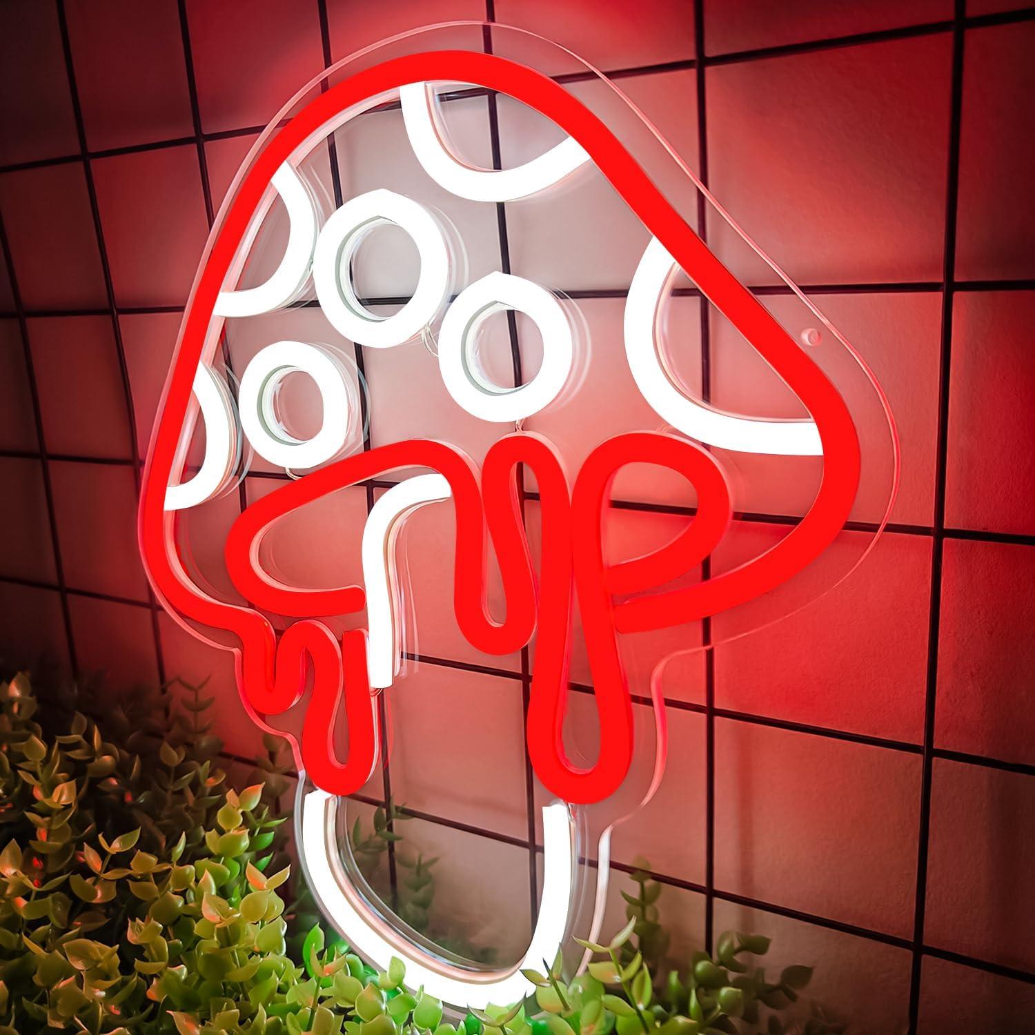 Luz de Neón Hongo Ajoyferris 30x26.2cm Regulable LED