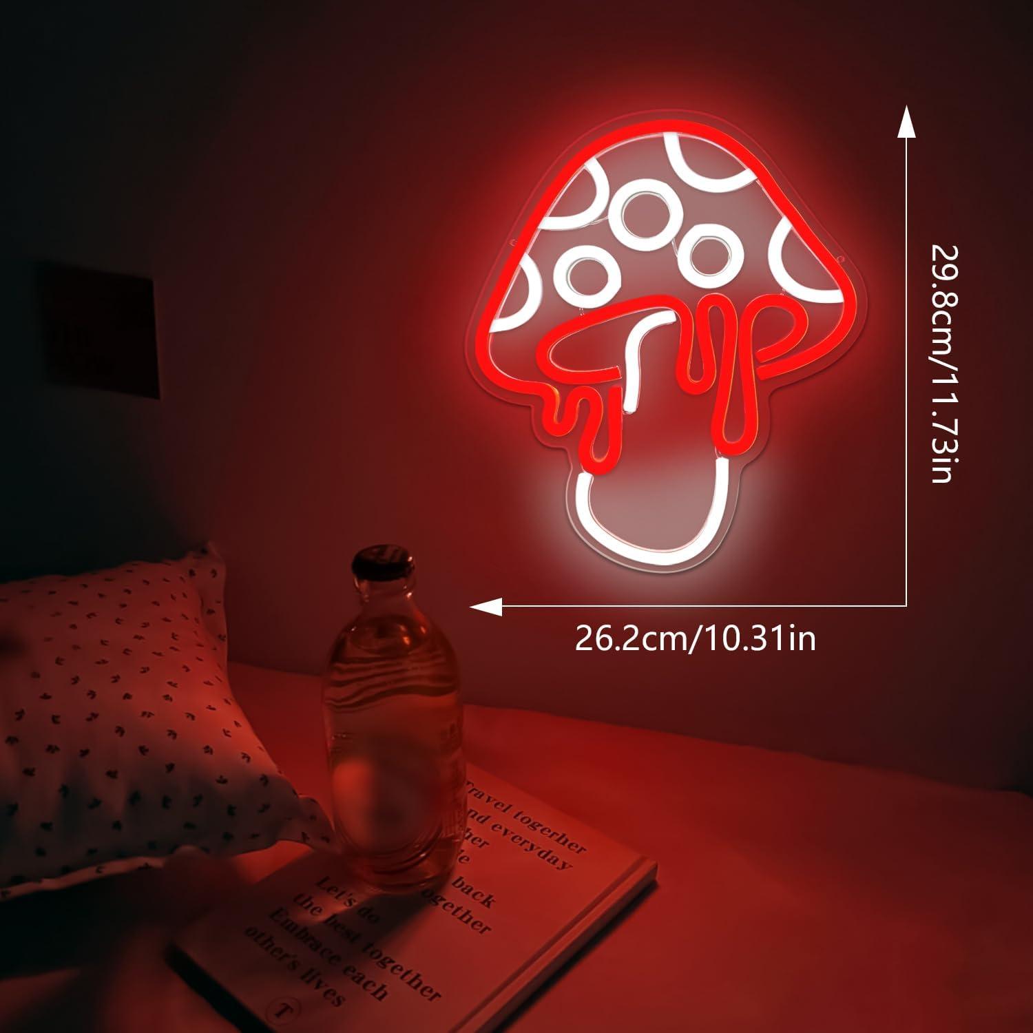 Luz de Neón Hongo Ajoyferris 30x26.2cm Regulable LED