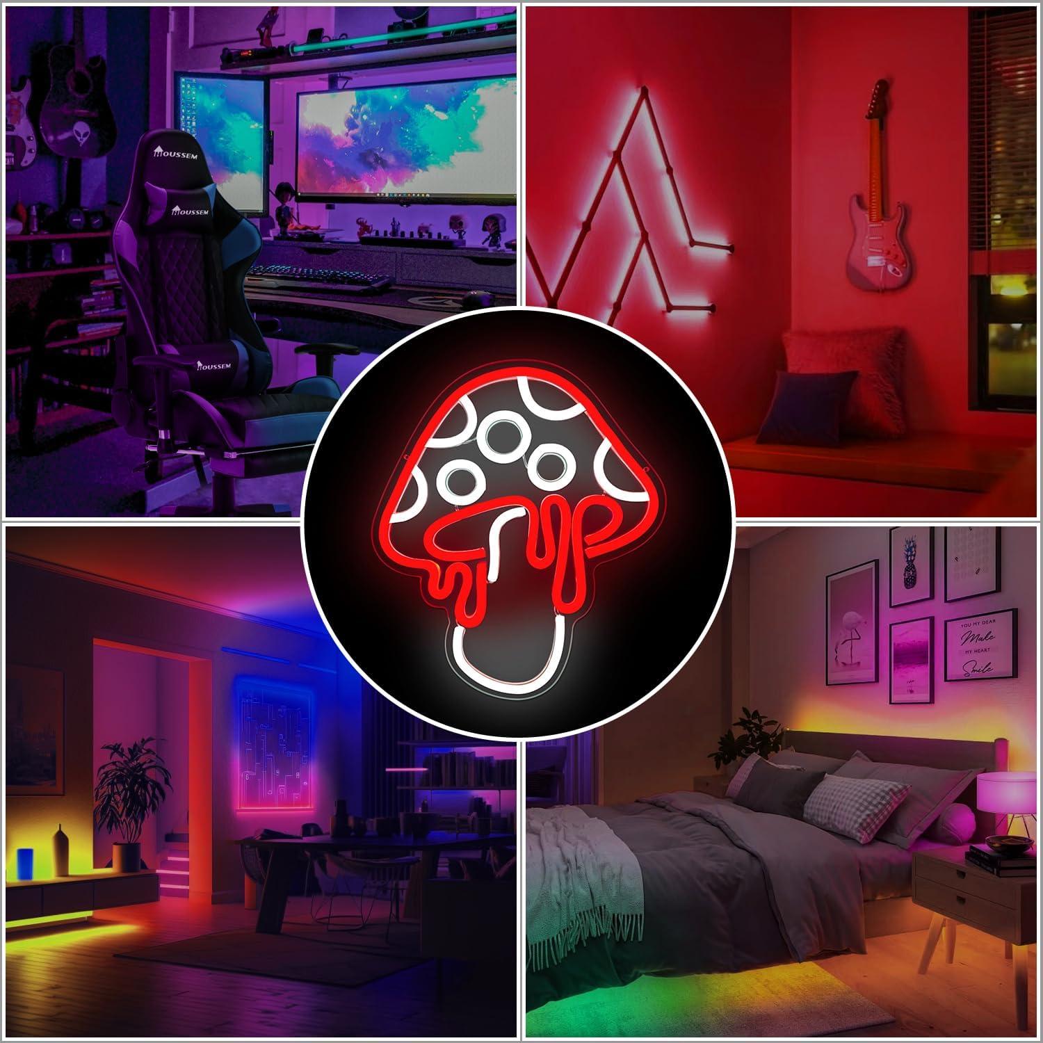 Luz de Neón Hongo Ajoyferris 30x26.2cm Regulable LED