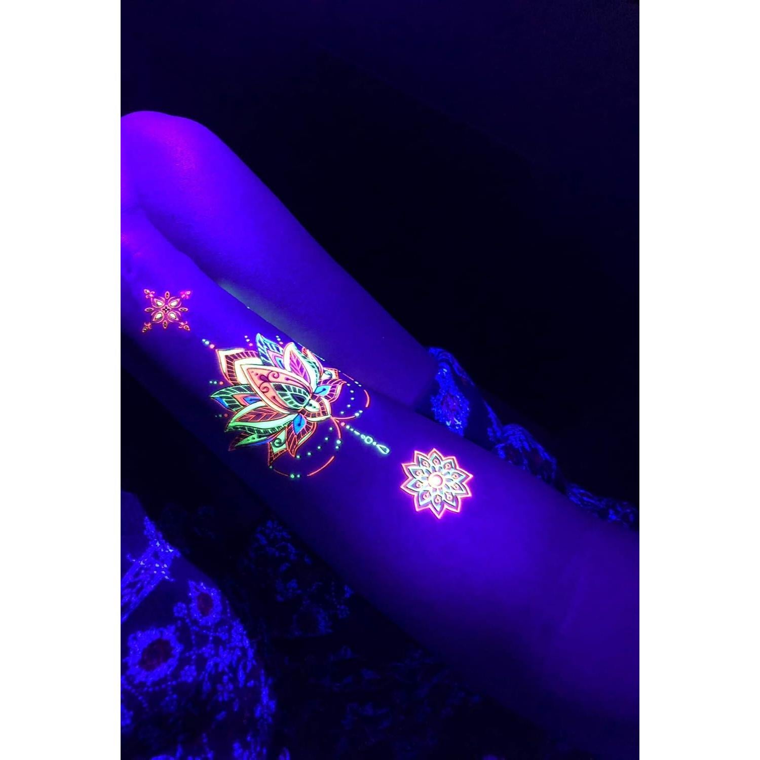 Tatuajes Temporales d'IRIS Studio Floral UV 18.3x13.2cm