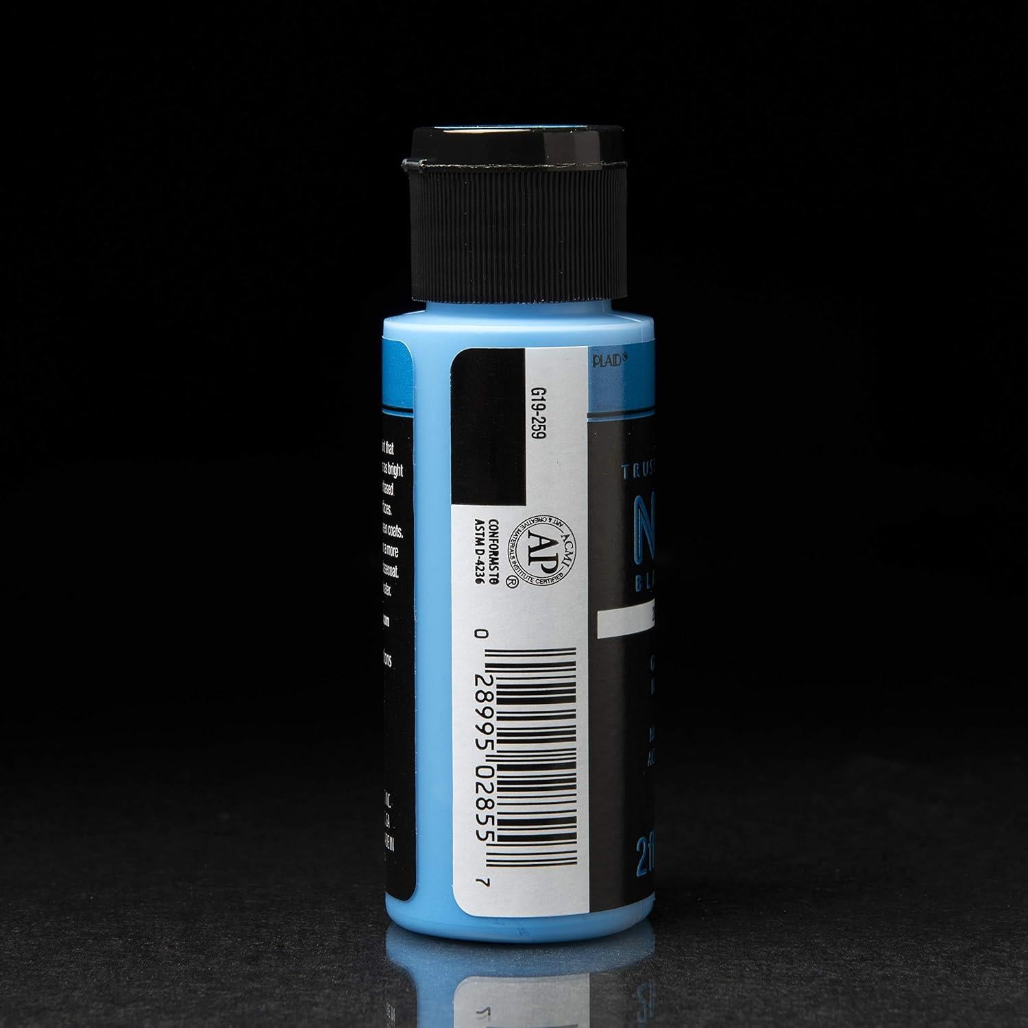 Juego de Pintura Acrílica FolkArt Neon Glow 8 Colores 472 ml