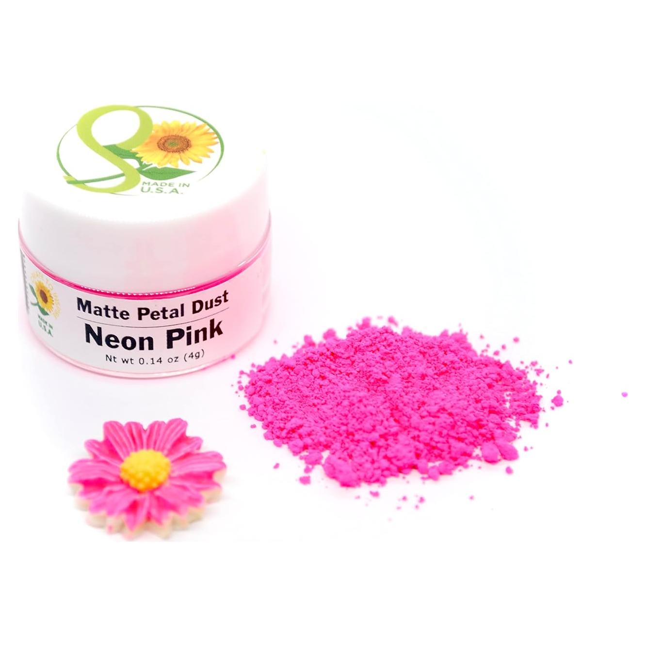 Polvo Comestible Petal Dust Rosa Neón Brilla en la Oscuridad 4g
