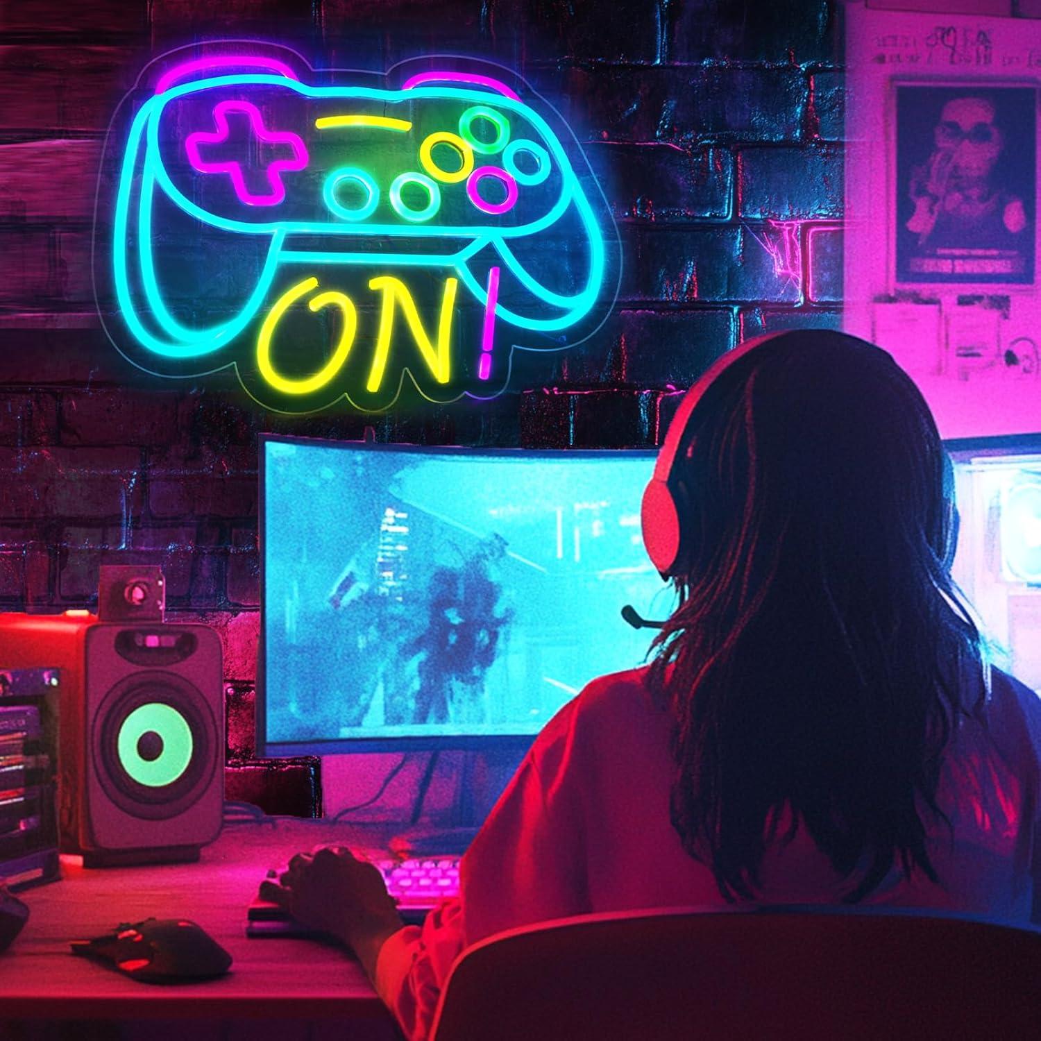 Lámpara de Neón Gamer Sparklove 40.6x31.8cm Dimmable