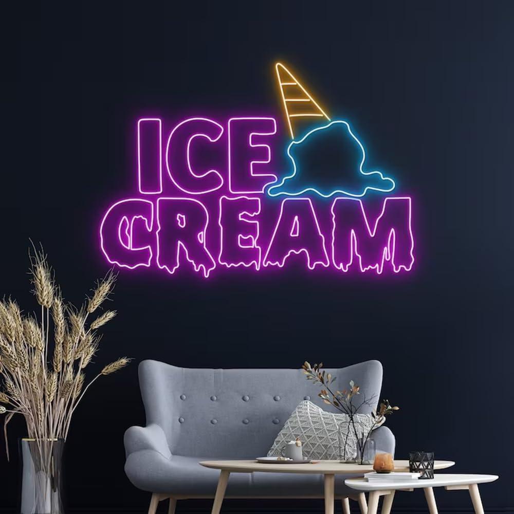 Letrero de Neón LED Helado Goteante 45.72cm BELISAMA