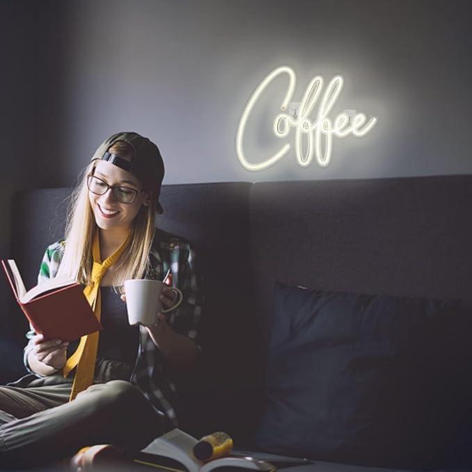 Letrero de Neón LED Ineonlife 30x40 cm para Decoración de Café