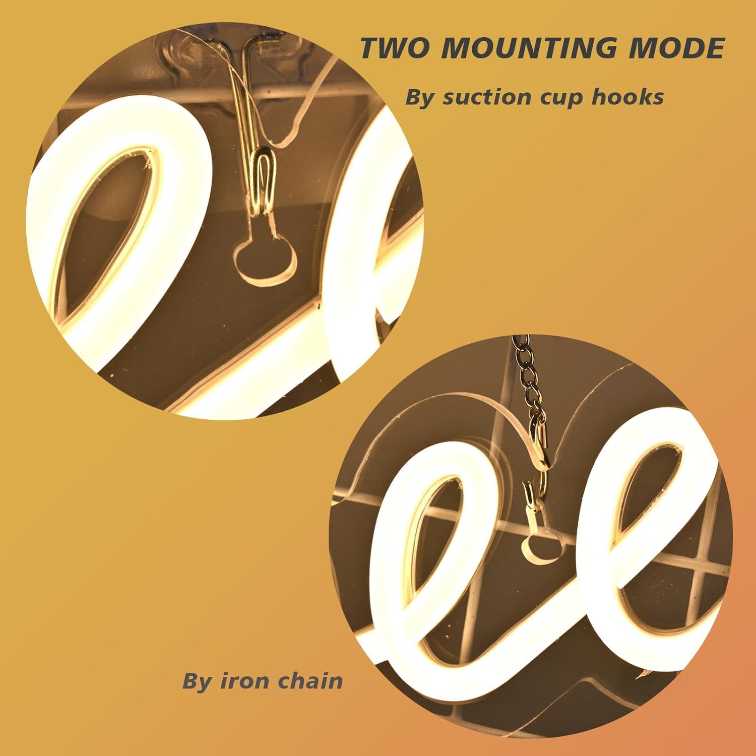 Letrero de Neón LED Ineonlife 30x40 cm para Decoración de Café