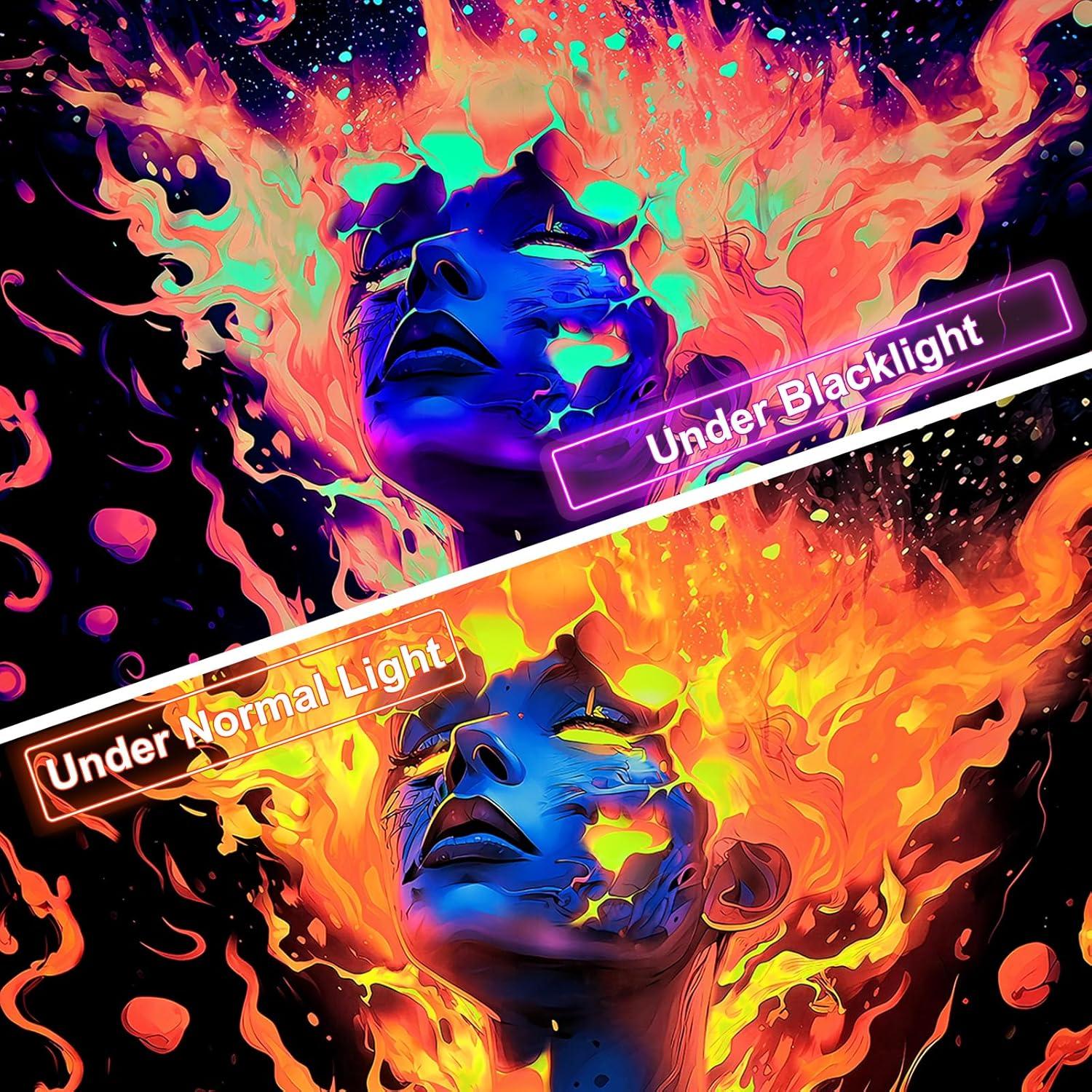 Tapiz Psicodélico Uspring 210x150cm Brilla en la Oscuridad