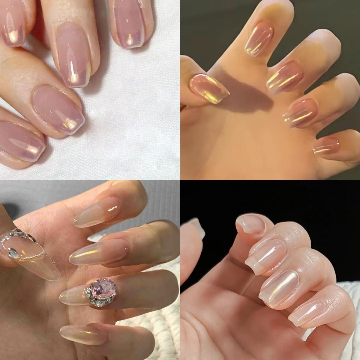 Polvo de Cromo Aurora para Uñas Charming May - 2 Pcs