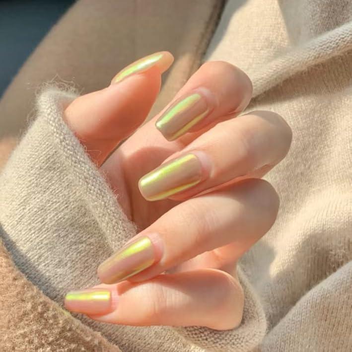 Polvo de Cromo Aurora para Uñas Charming May - 2 Pcs