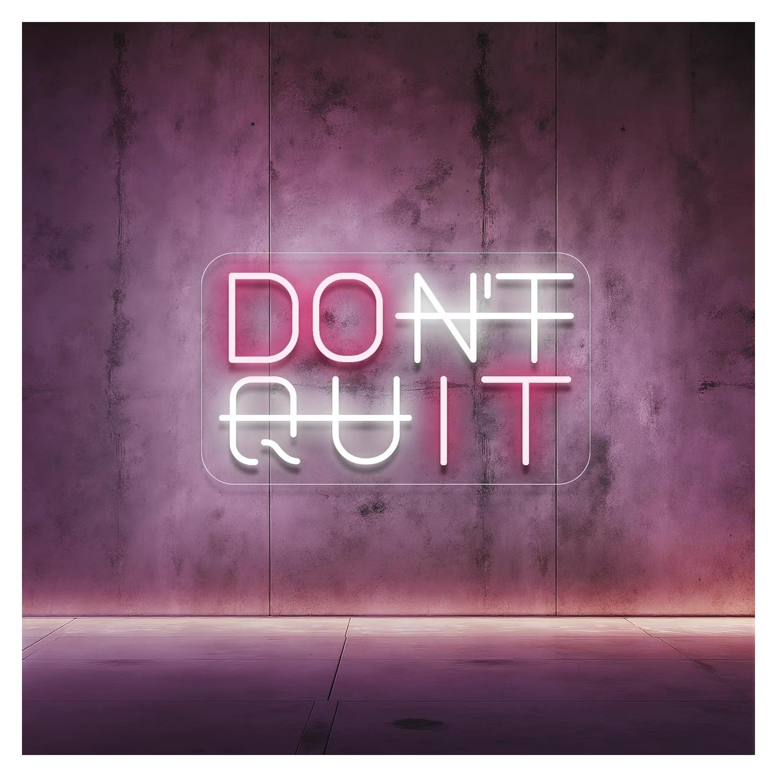 Letrero LED Neón Cjgyz 'No Te Rindas' 41.9x25.4cm USB