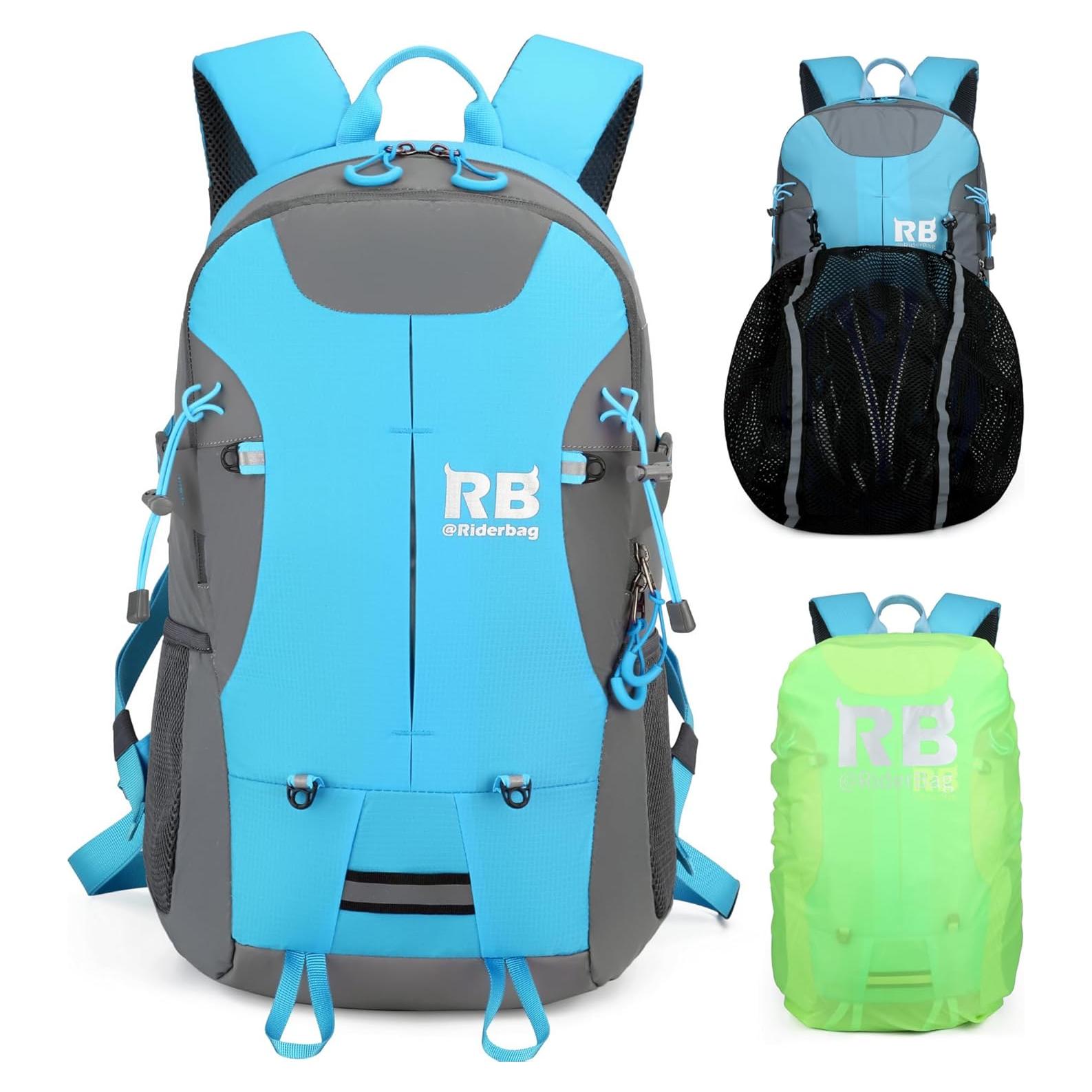 Mochila de Motocicleta Riderbag REFLEKTOR 35L Azul Claro