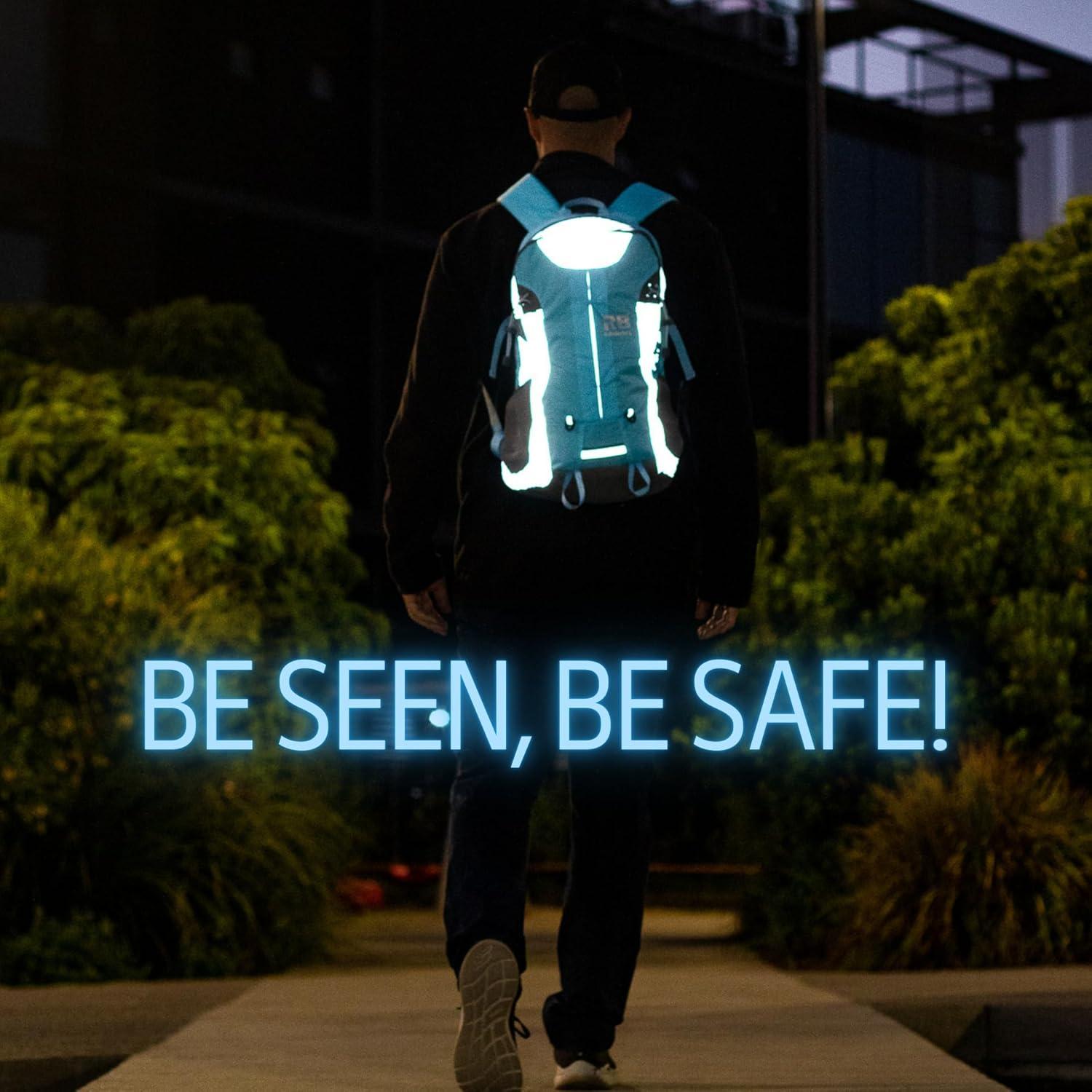 Mochila de Motocicleta Riderbag REFLEKTOR 35L Azul Claro