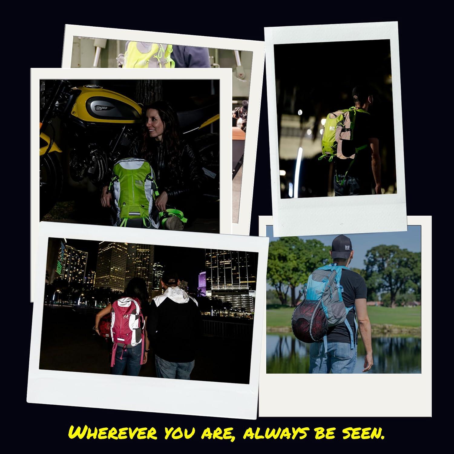 Mochila de Motocicleta Riderbag REFLEKTOR 35L Azul Claro