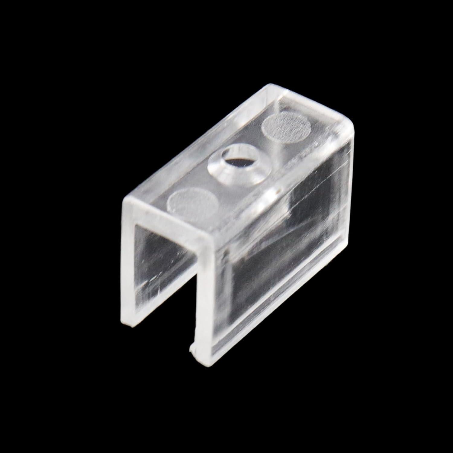 100 Soportes de Montaje para Luces LED Cuerda Pastlla 6.4mm