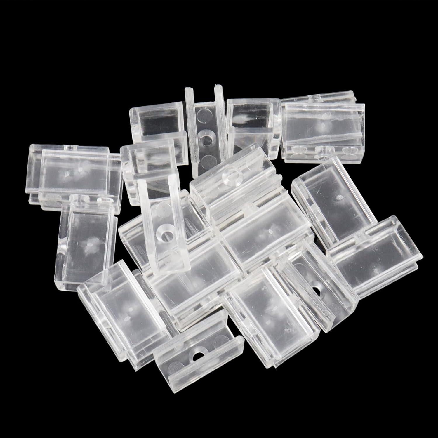 100 Soportes de Montaje para Luces LED Cuerda Pastlla 6.4mm