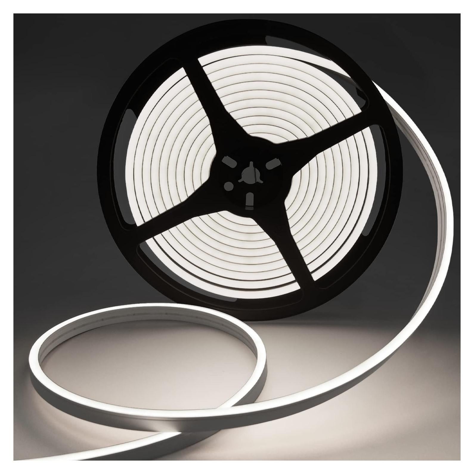 Tira LED Neón Flexible 5m MMEEVT Blanca IP65 para Interior/Exterior