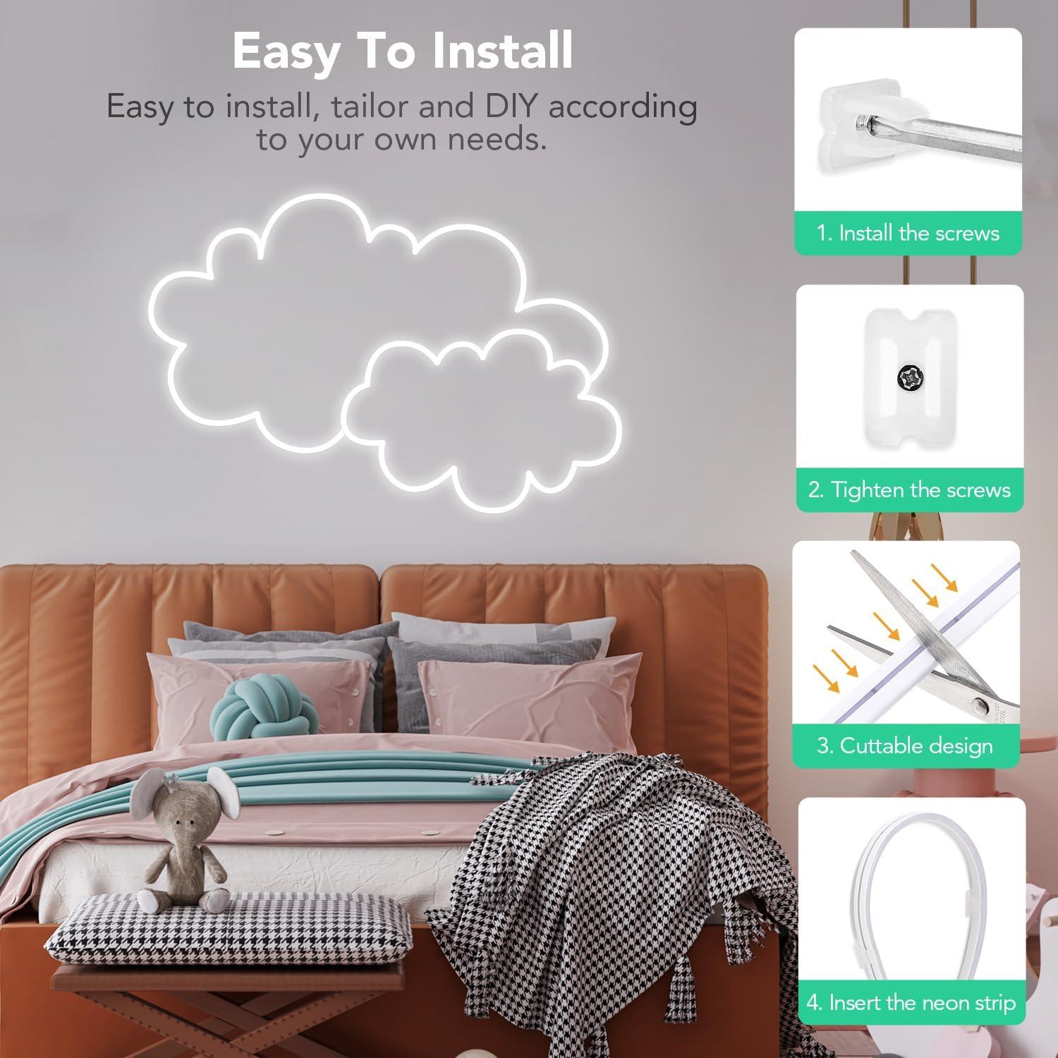 Tira LED Neon Dimmable 5m Meijiajia Blanca Impermeable