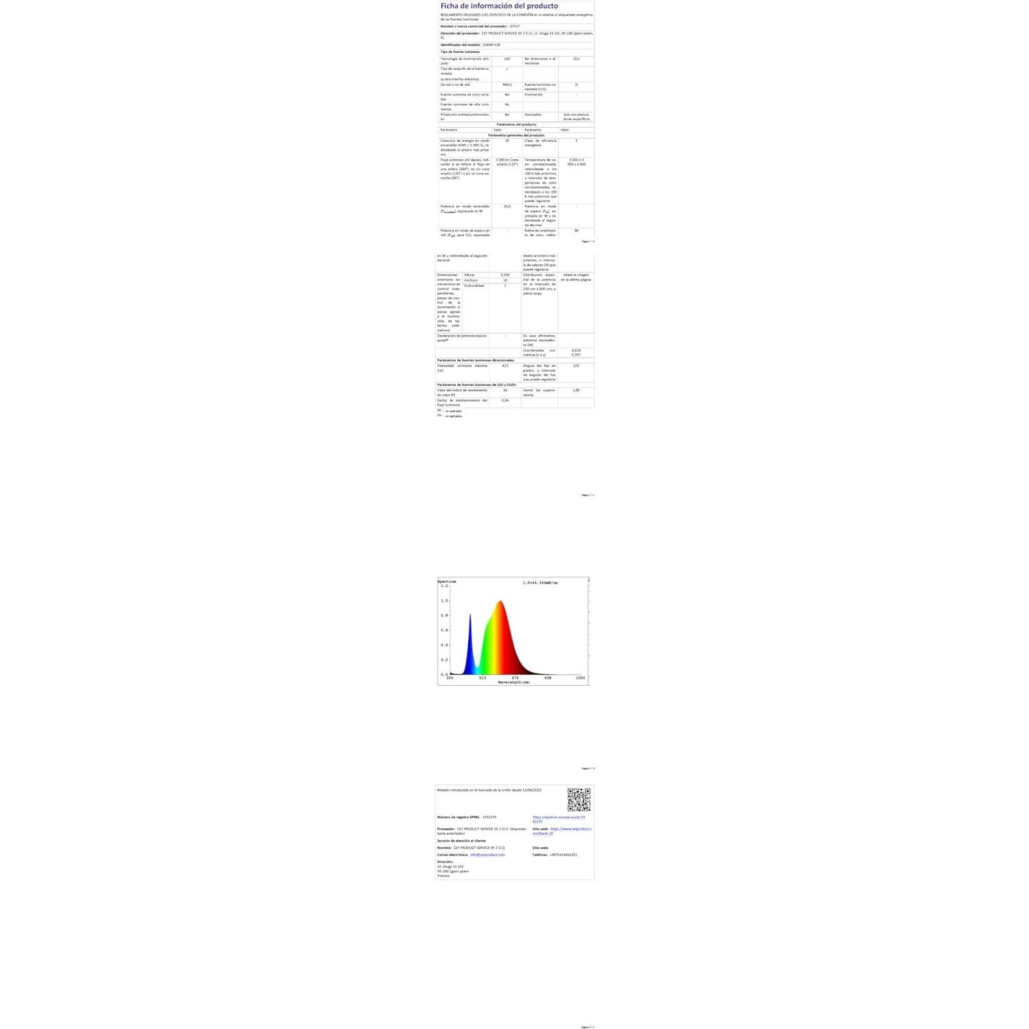 Tira de LED Neón JOYLIT 4x10MM 24V IP67 5M 3000K Blanco Cálido